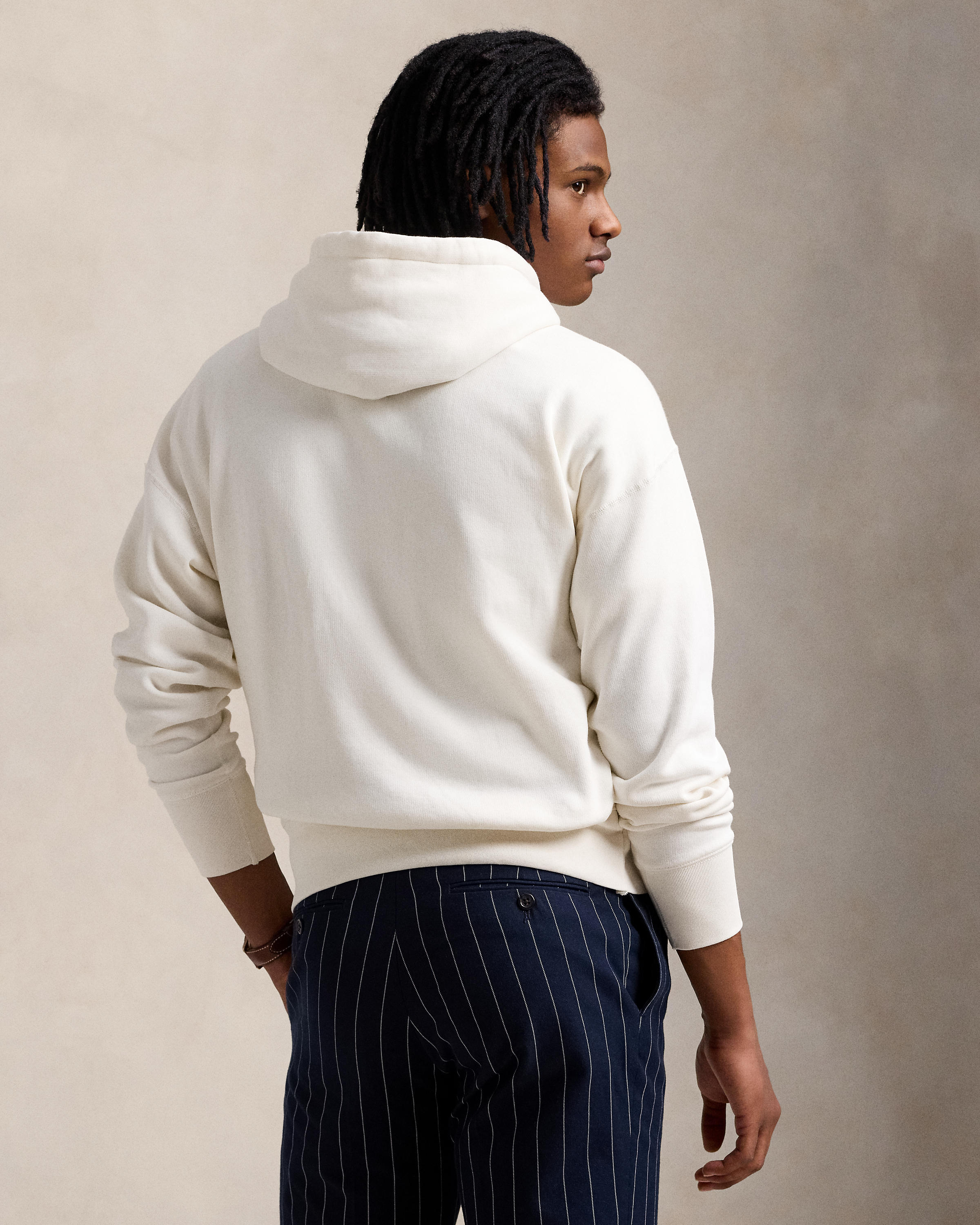 Men's Polo Ralph Lauren Vintage Fit Tennis Hoodie White