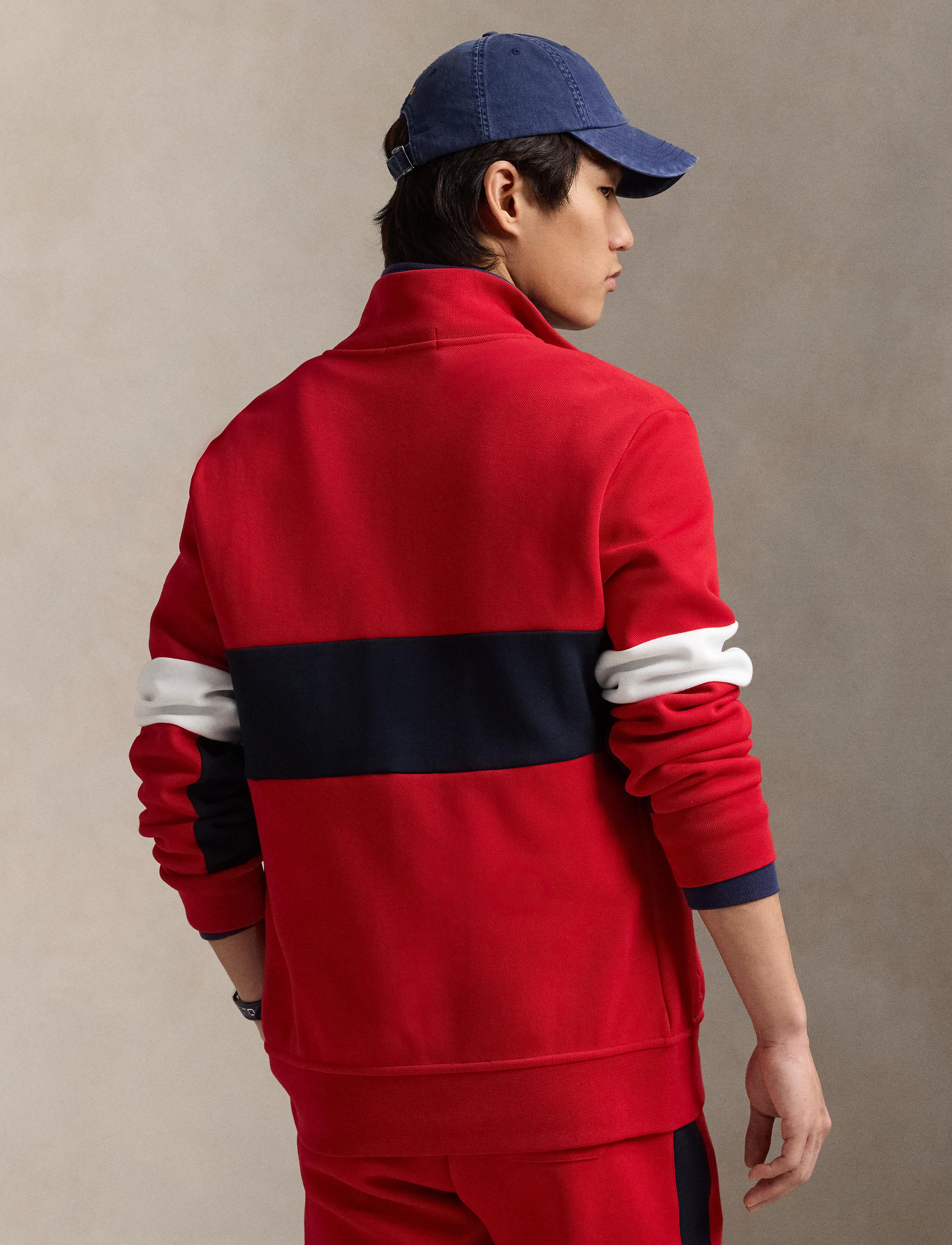 Men's Polo Ralph Lauren Double-Knit Long Sleeve Track Jacket