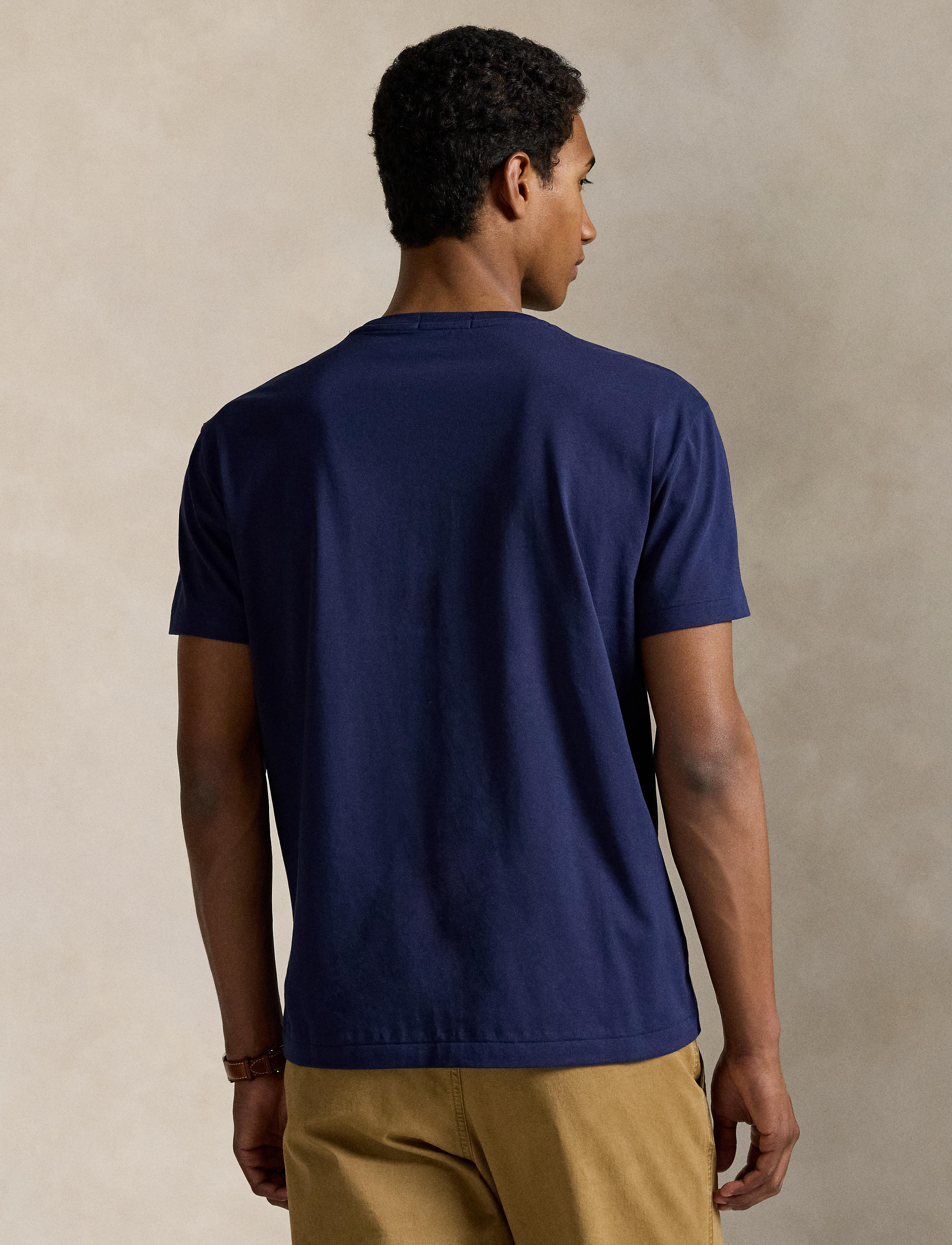 Men's Polo Ralph Lauren Classic Fit Logo Jersey T-Shirt Newport Navy