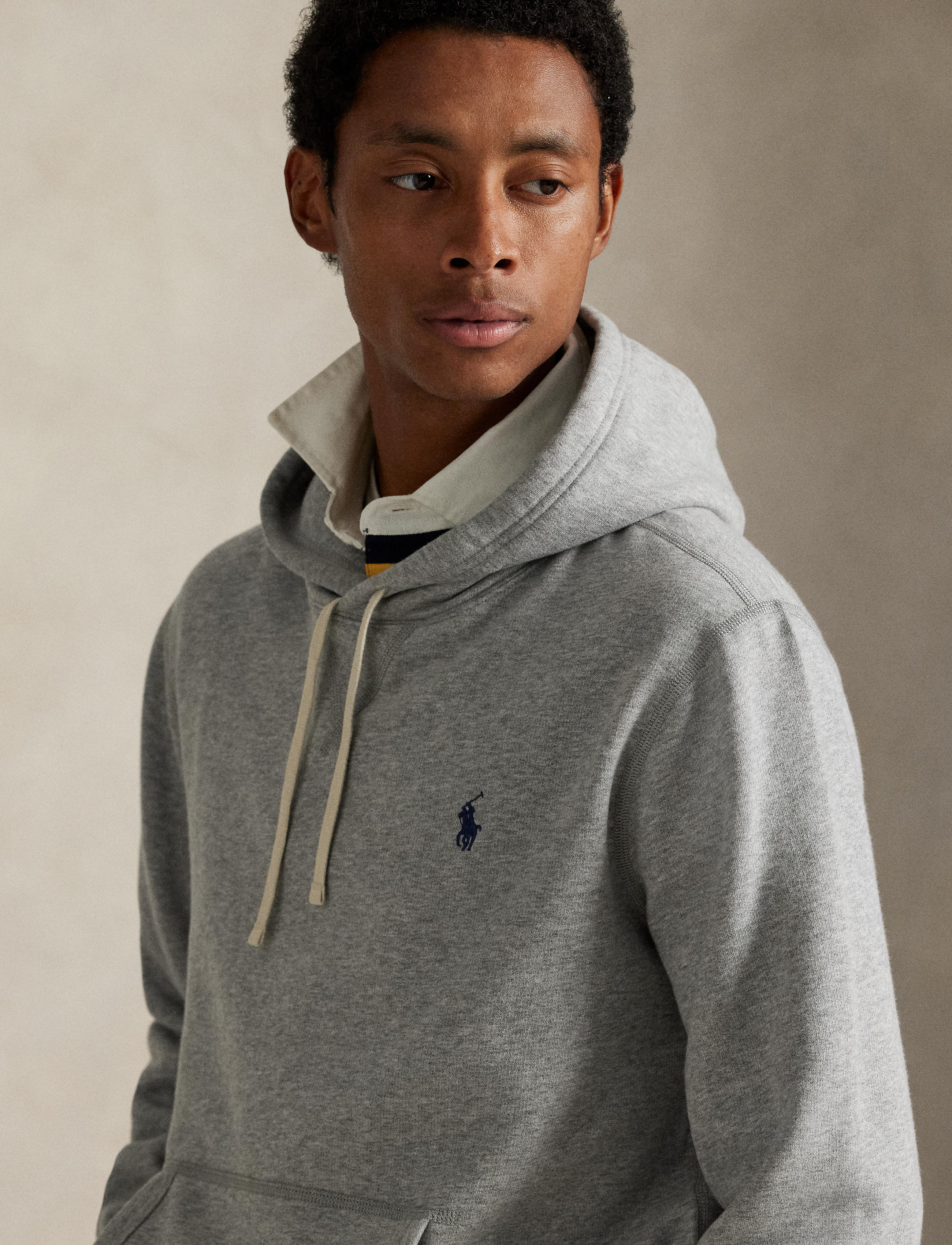 Men's Polo Ralph Lauren The RL Fleece Hoodie Andover Heather Grey