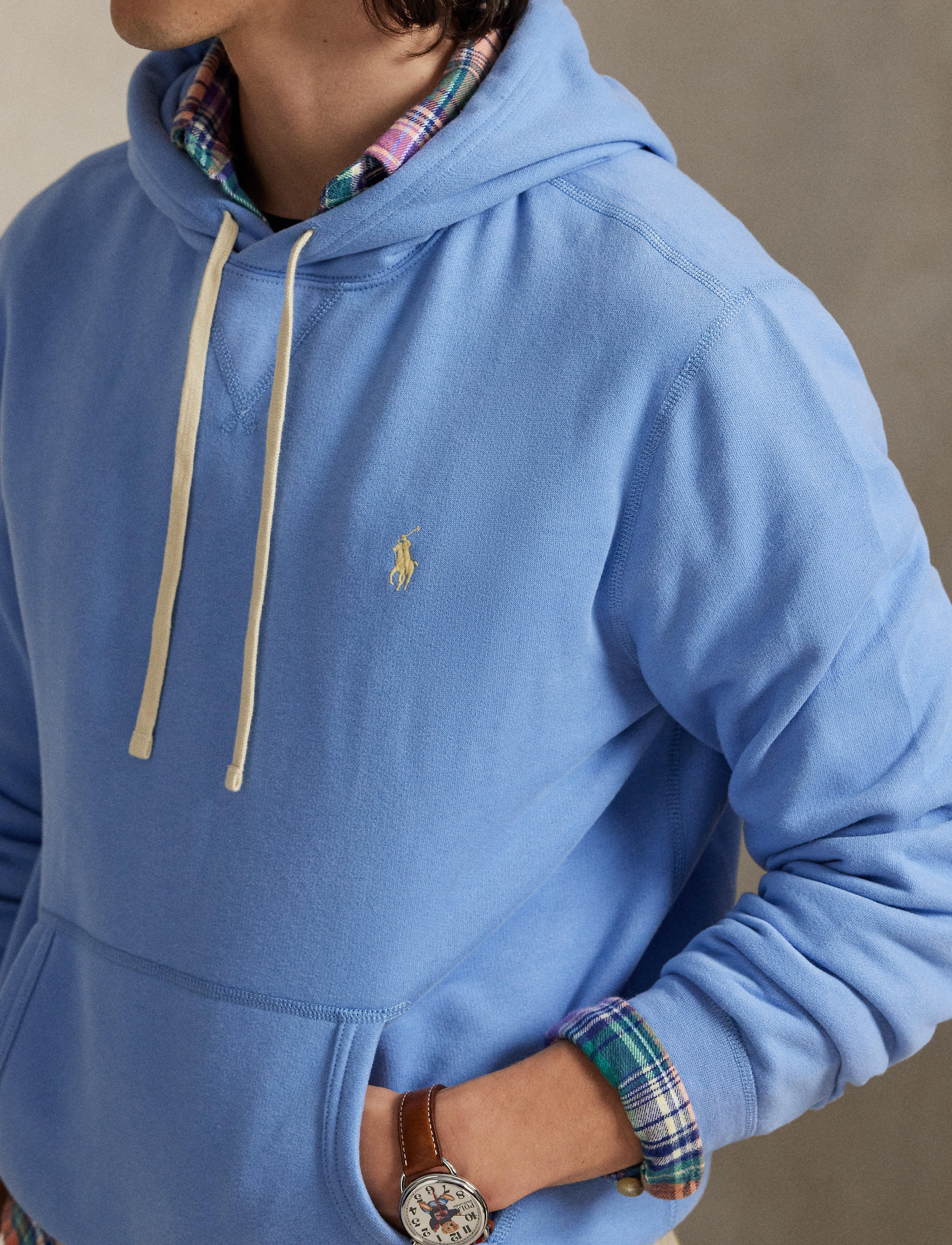 Men's Polo Ralph Lauren The RL Fleece Hoodie Bristol Blue