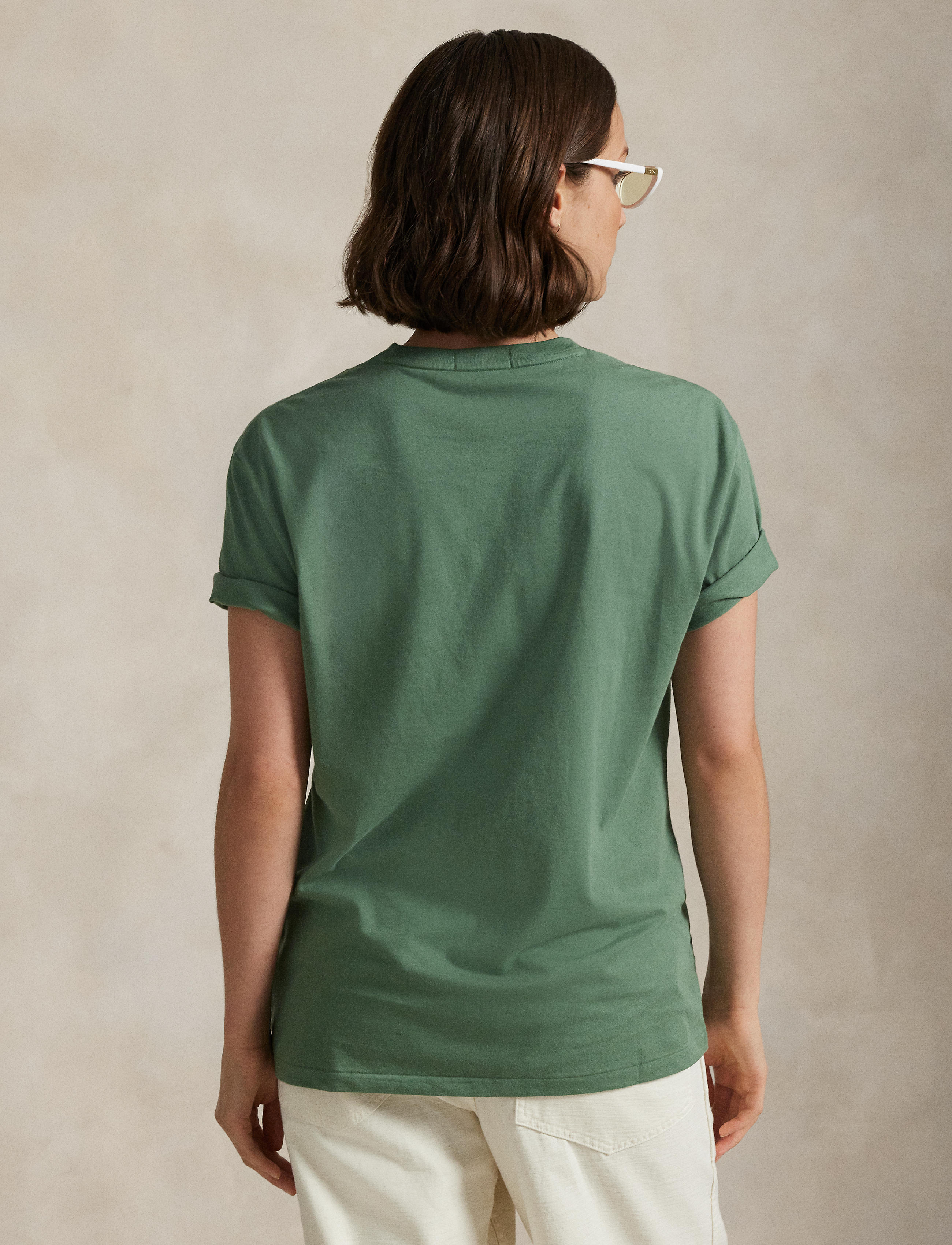 Unisex Polo Ralph Lauren Classic Fit Logo Jersey T-Shirt Fatigue