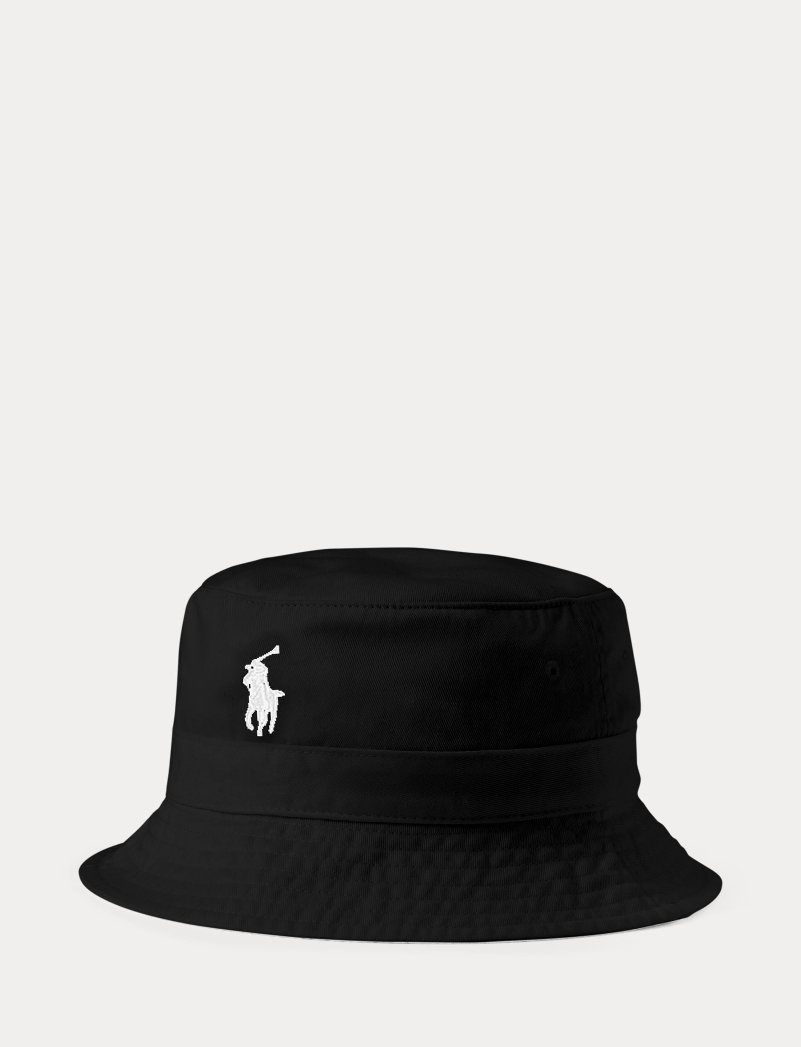 Men's Polo Ralph Lauren Cotton Chino Bucket Hat Black
