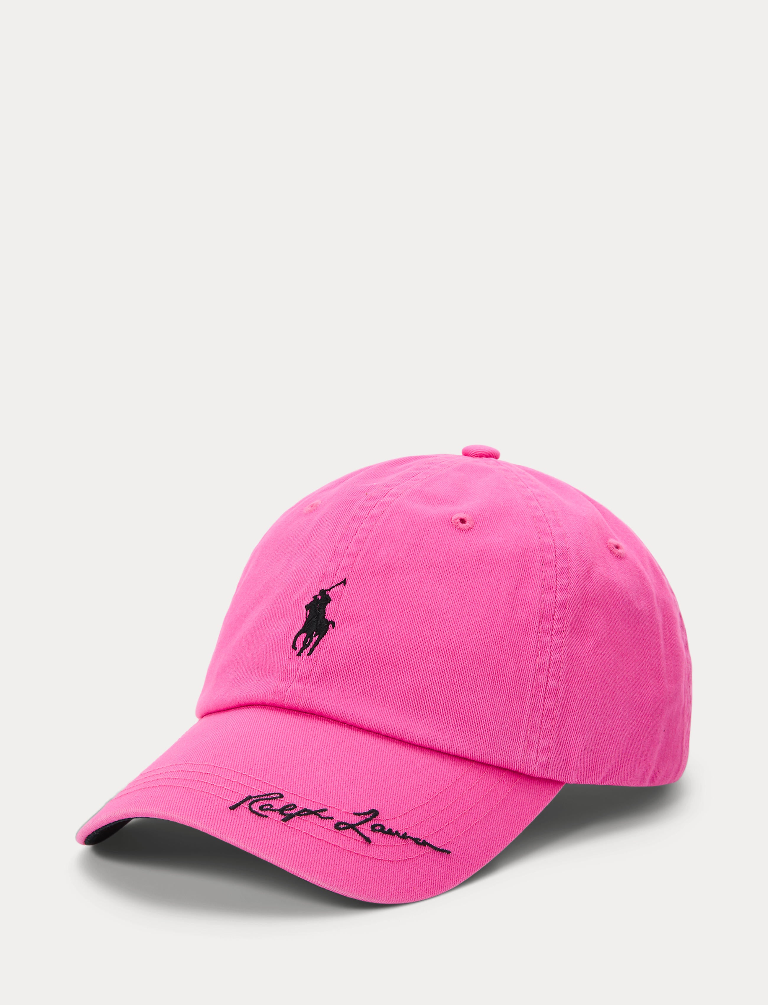 Unisex Polo Ralph Lauren Pink Pony Twill Ball Cap Baja Pink