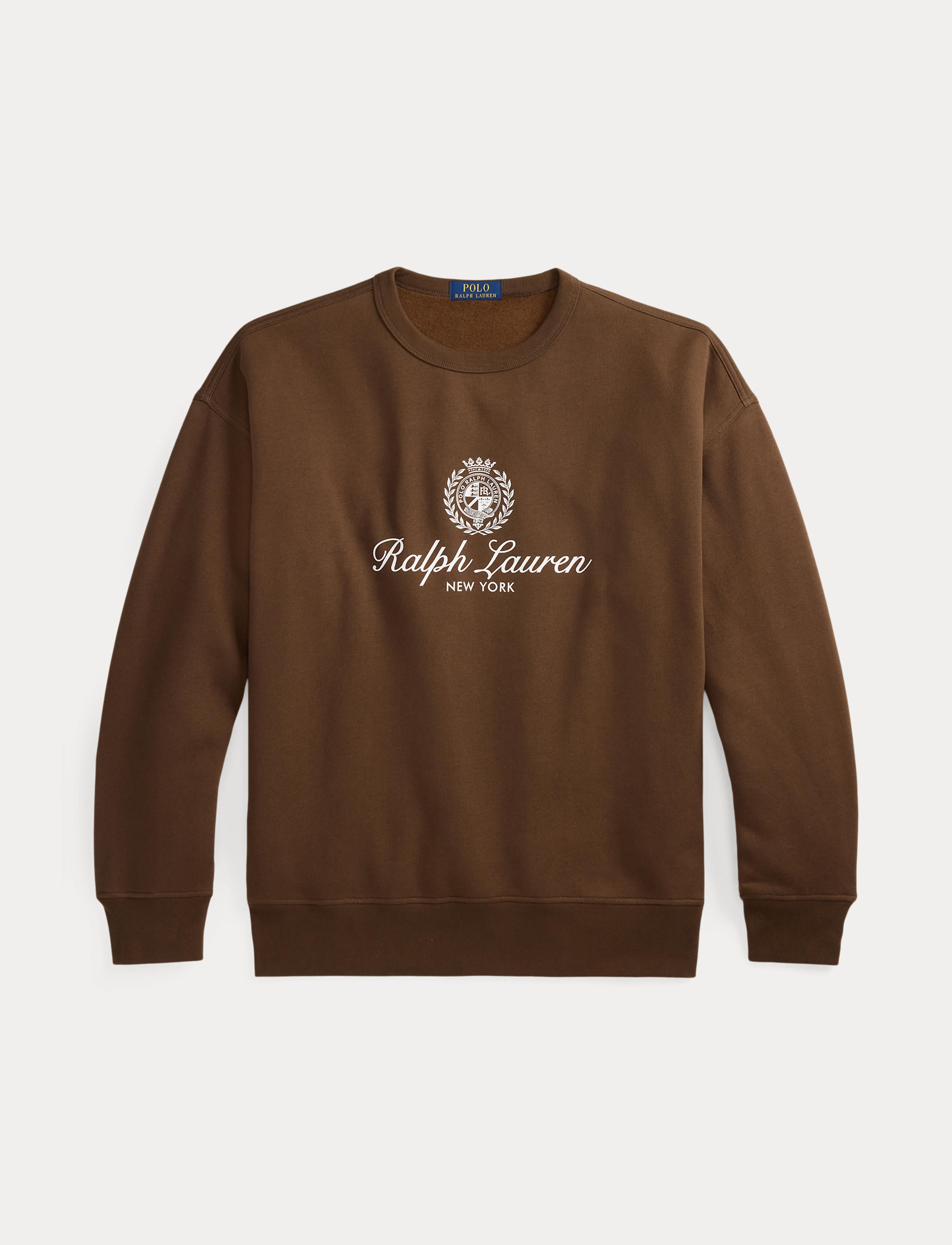 Men's Polo Ralph Lauren Relaxed Fit Fleece Graphic Sweatshirt Branch Brown