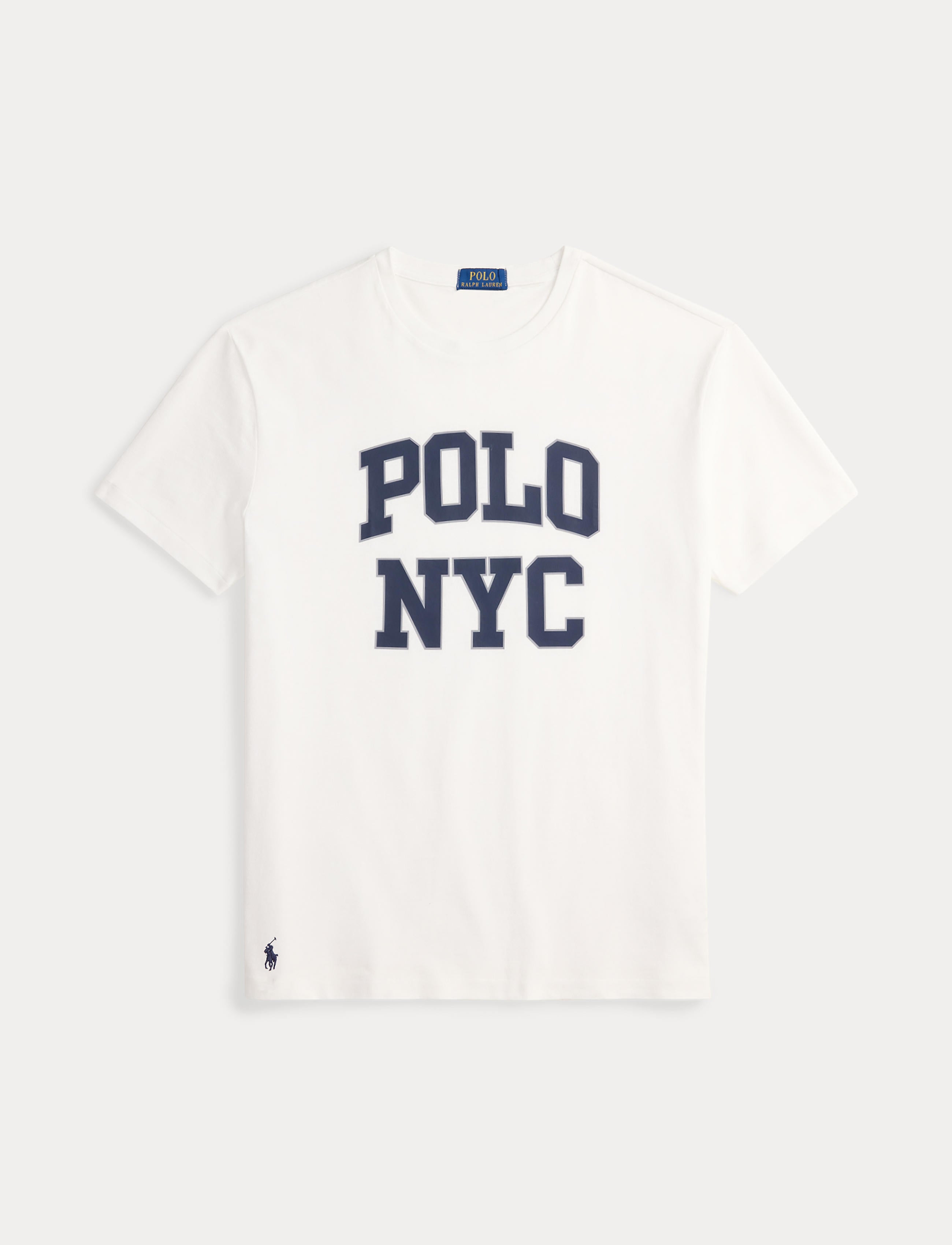 Men's Polo Ralph Lauren Classic Fit Jersey NYC Graphic T-Shirt White
