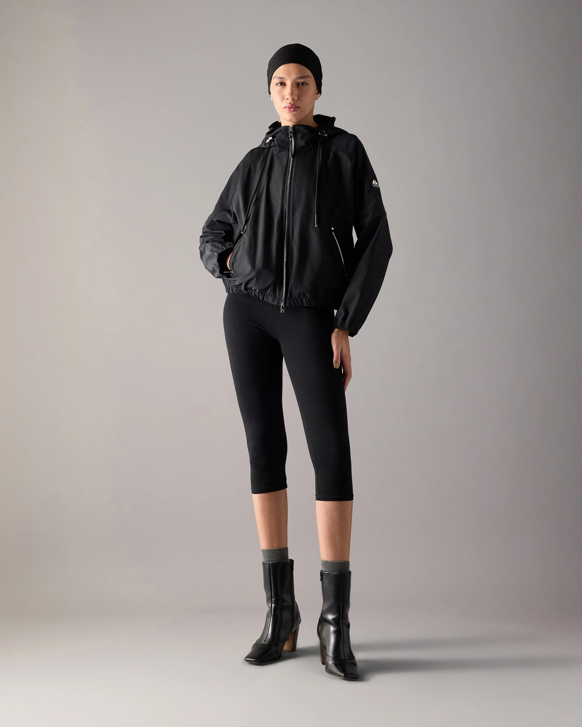 Women's Moose Knuckles Elevate Hooded Jacket Black