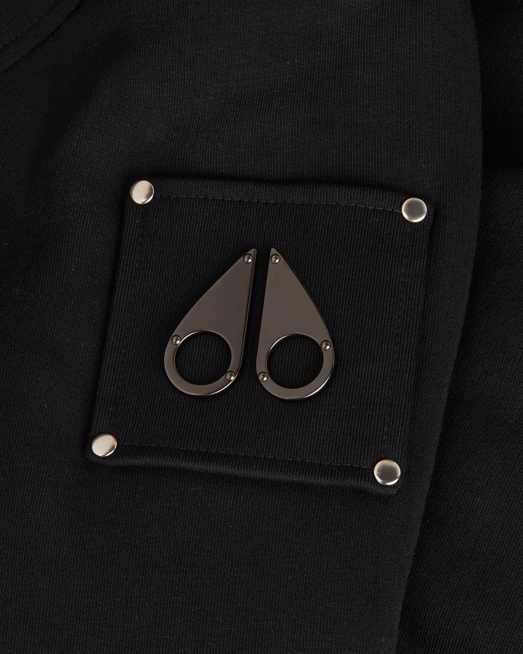 Unisex Moose Knuckles Classic Bunny Hoodie Black