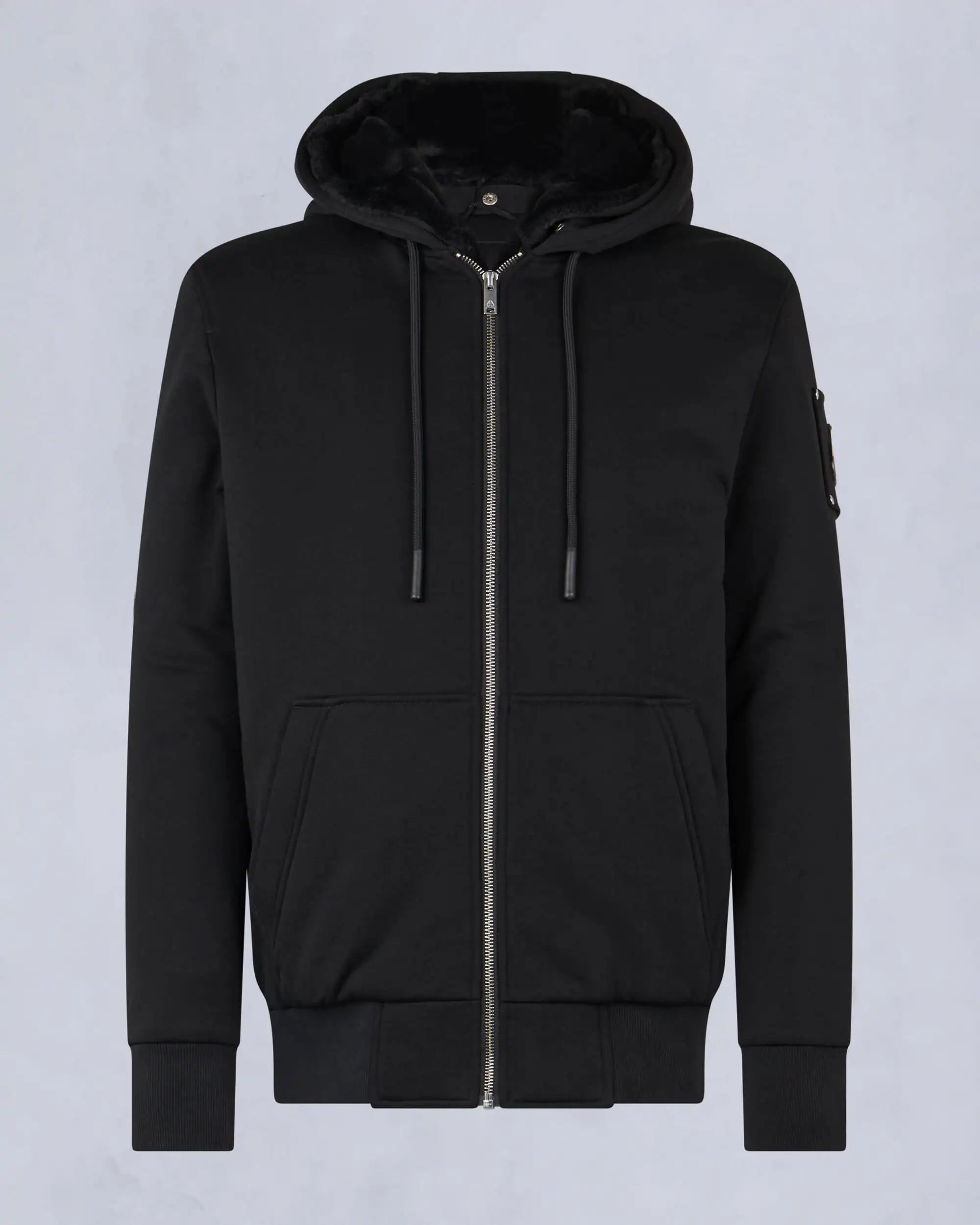 Unisex Moose Knuckles Classic Bunny Hoodie Black