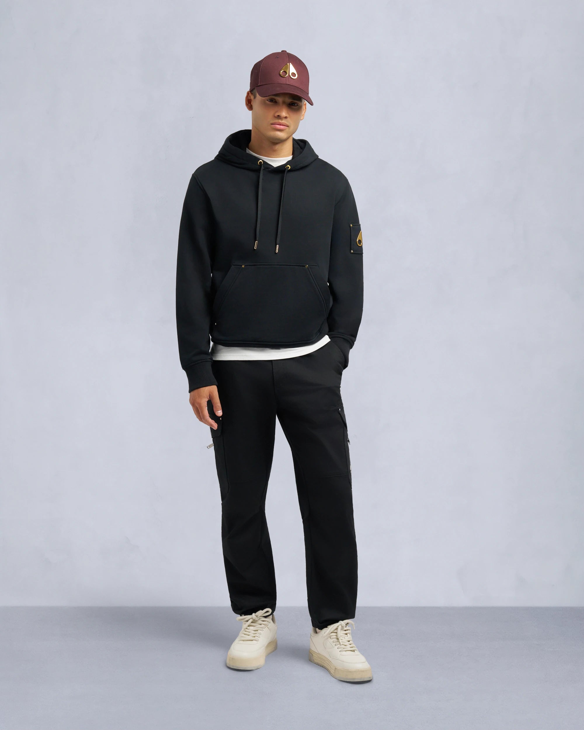 Men's Moose Knuckles Gold Series Martense Hoodie Black