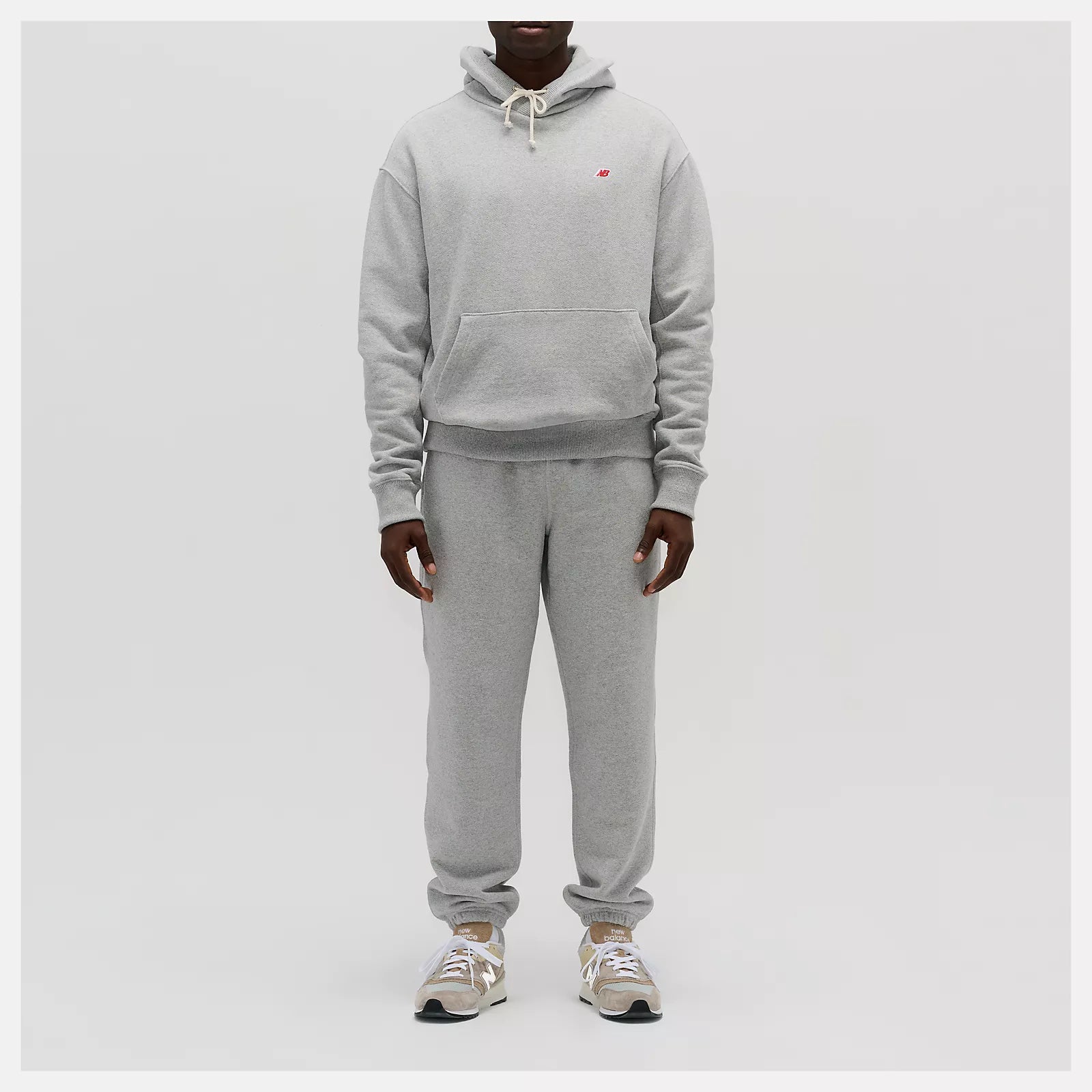 Men's New Balance Made in USA Core Hoodie Athletic Grey