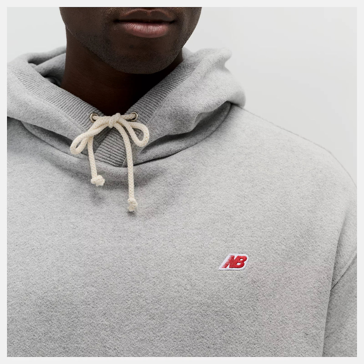 Men's New Balance Made in USA Core Hoodie Athletic Grey