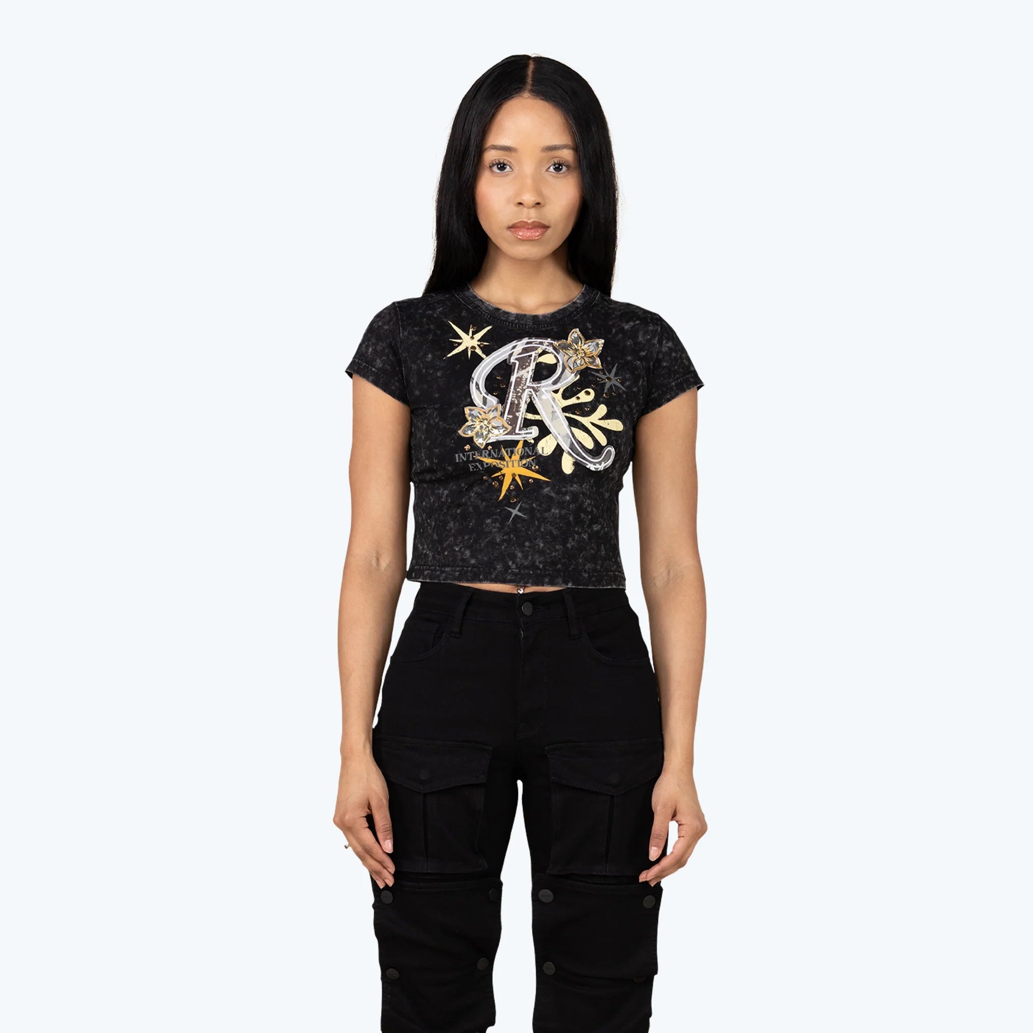 Women's Smoke Rise Fitted Graphic T-Shirt Hematite