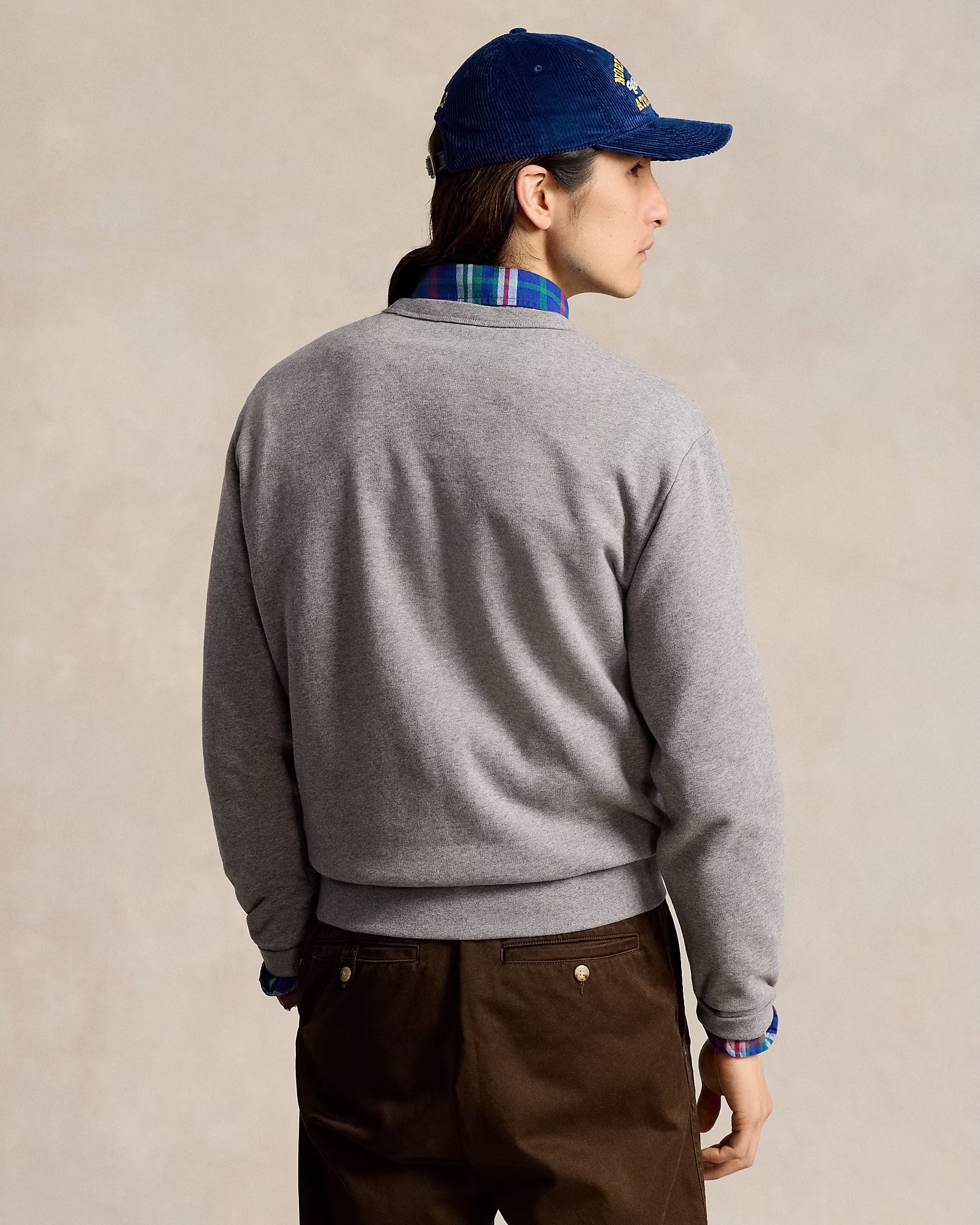 Men's Polo Ralph Lauren The RL Fleece Logo Sweatshirt Dark Vintage Heather