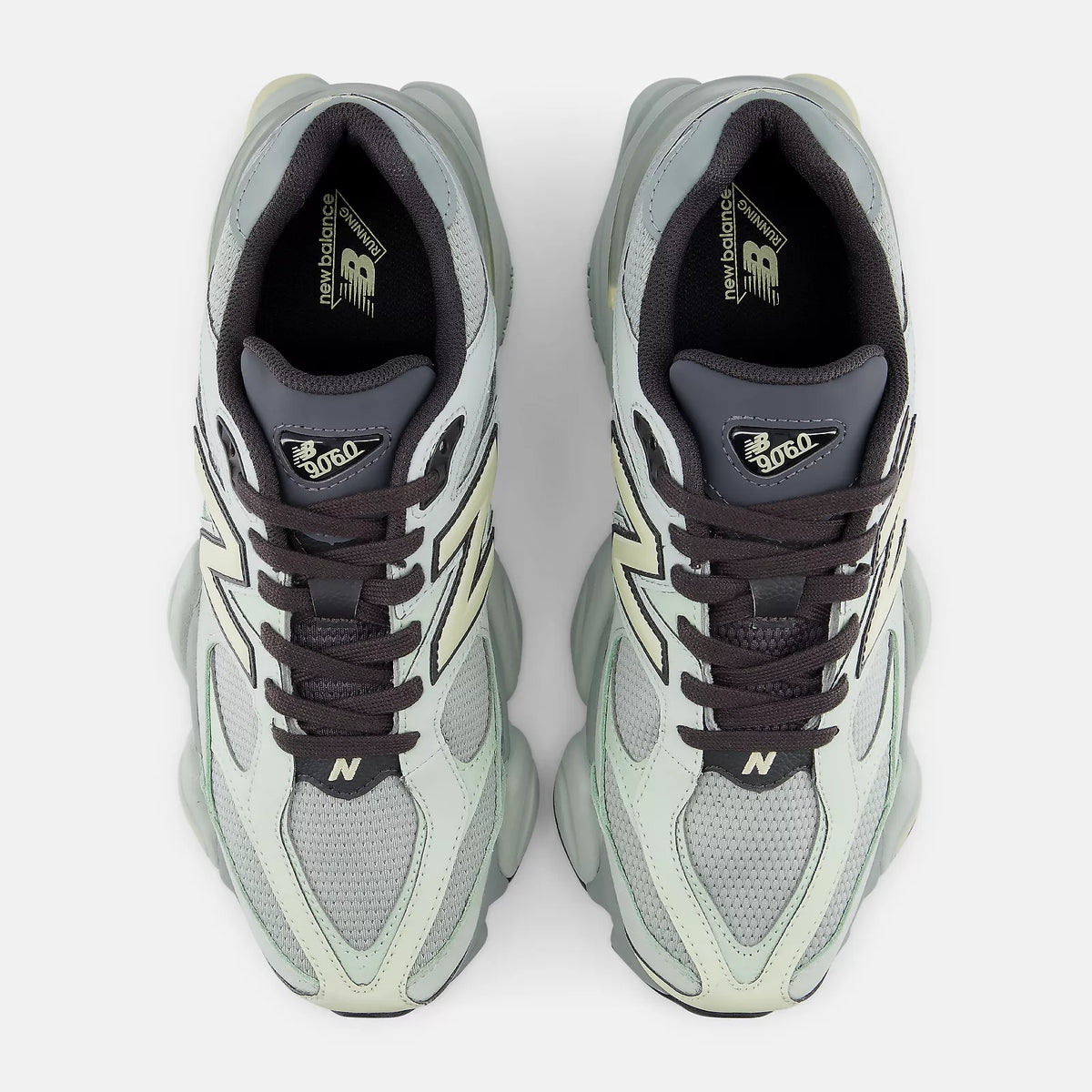 Men's New Balance 9060 Shoes Silver Moss With Morel