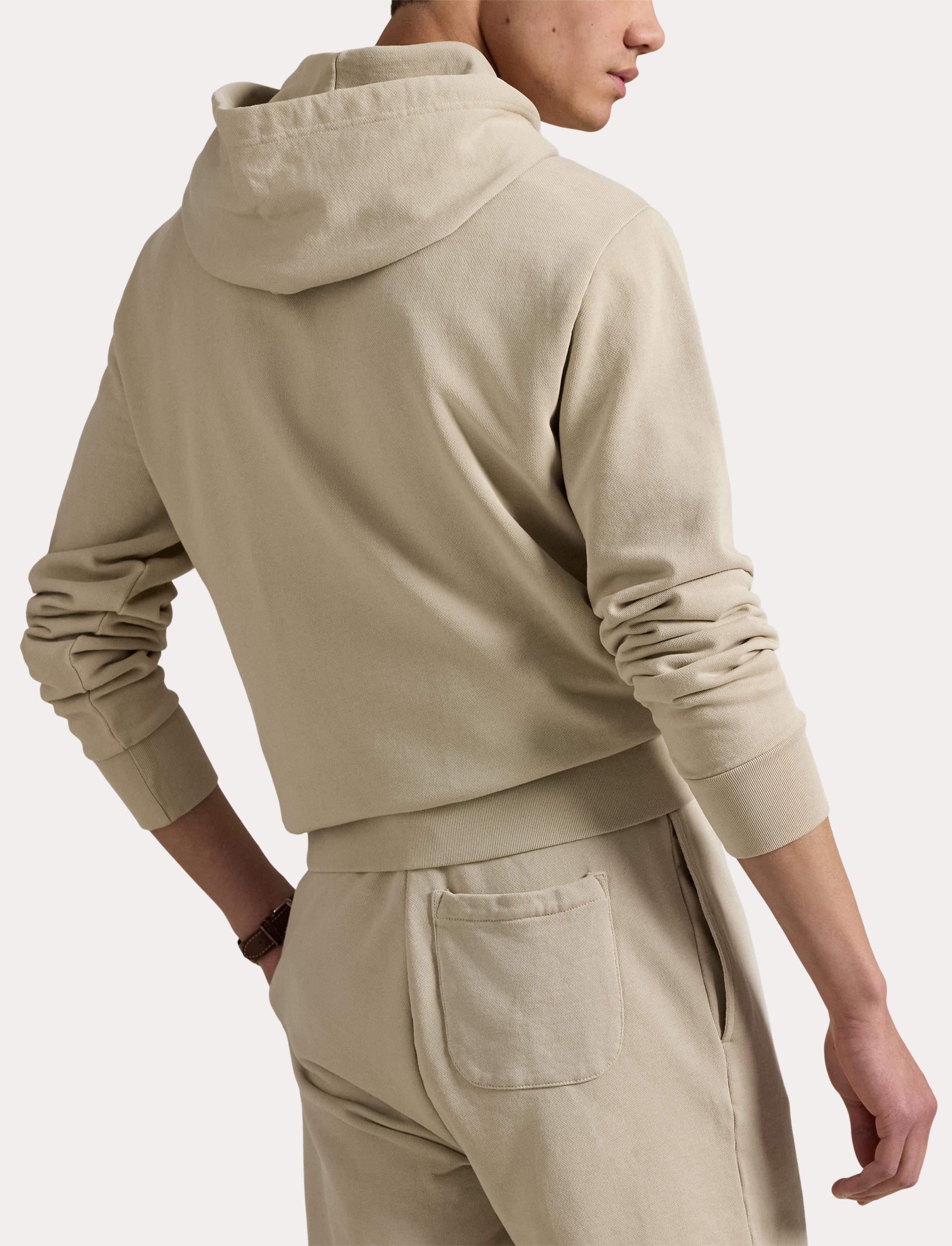 Men's Polo Ralph Lauren Loopback Fleece Hoodie Stoneware Grey