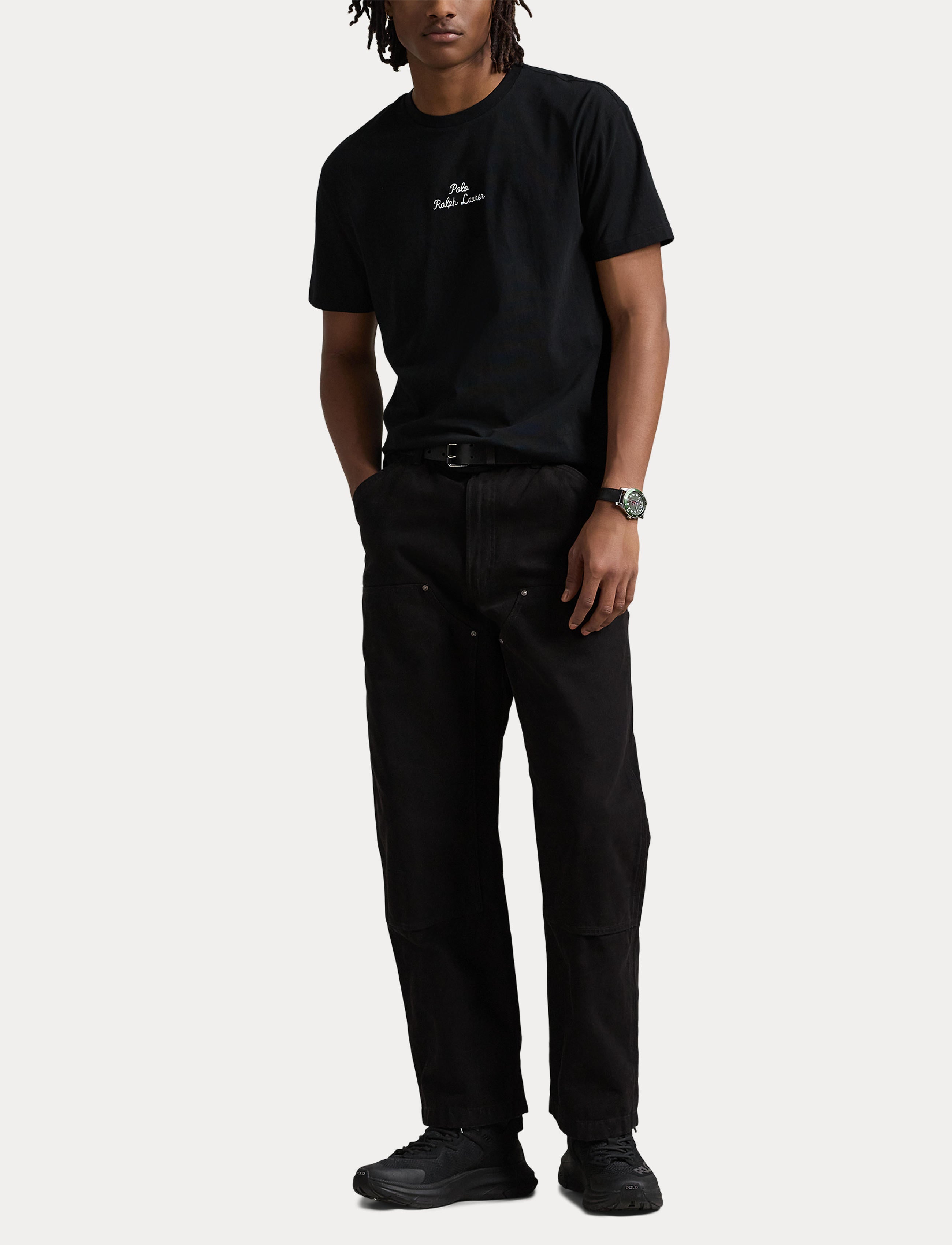 Unisex Polo Ralph Lauren Classic Fit Logo Jersey T-Shirt Black