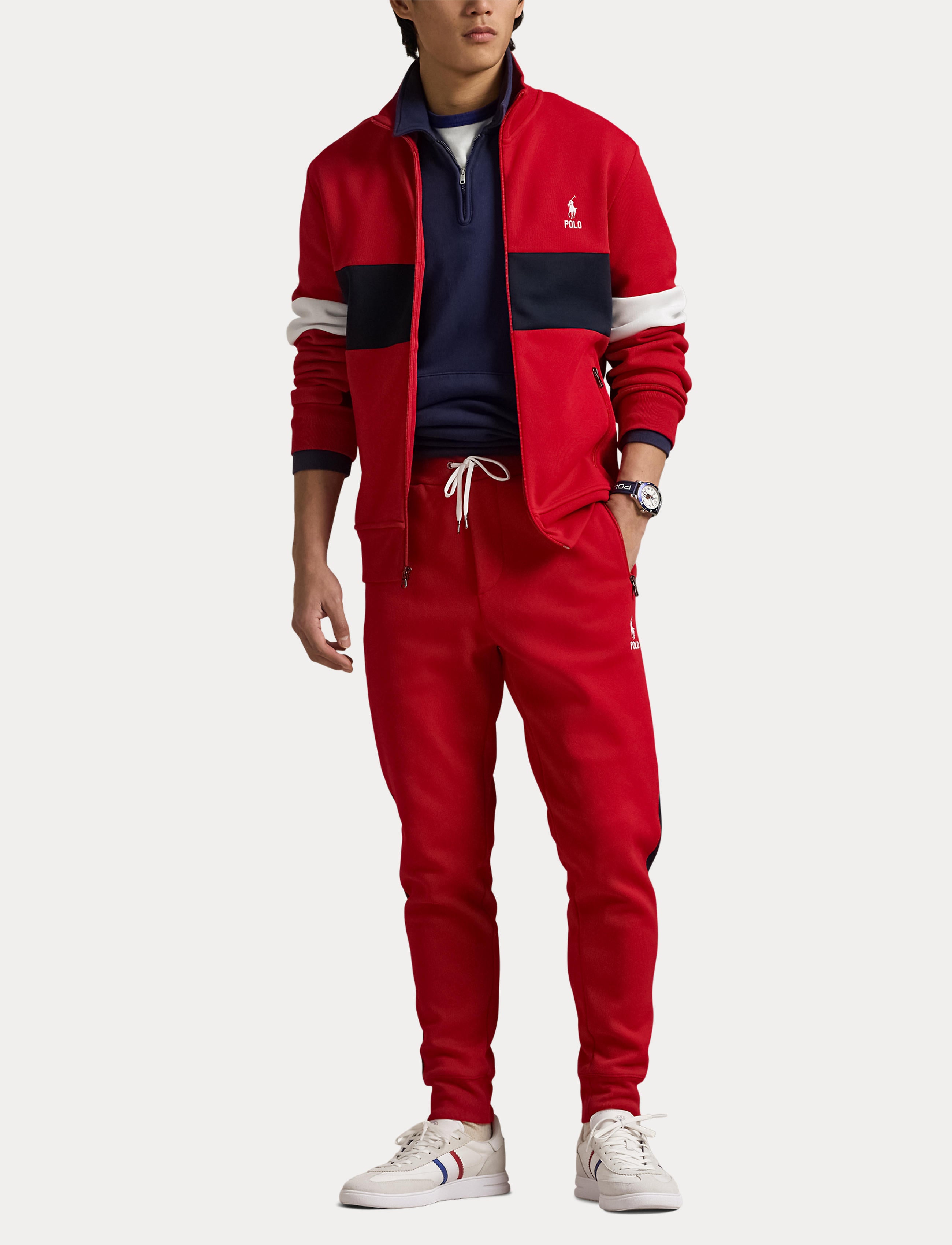 Men's Polo Ralph Lauren Double-Knit Long Sleeve Track Jacket