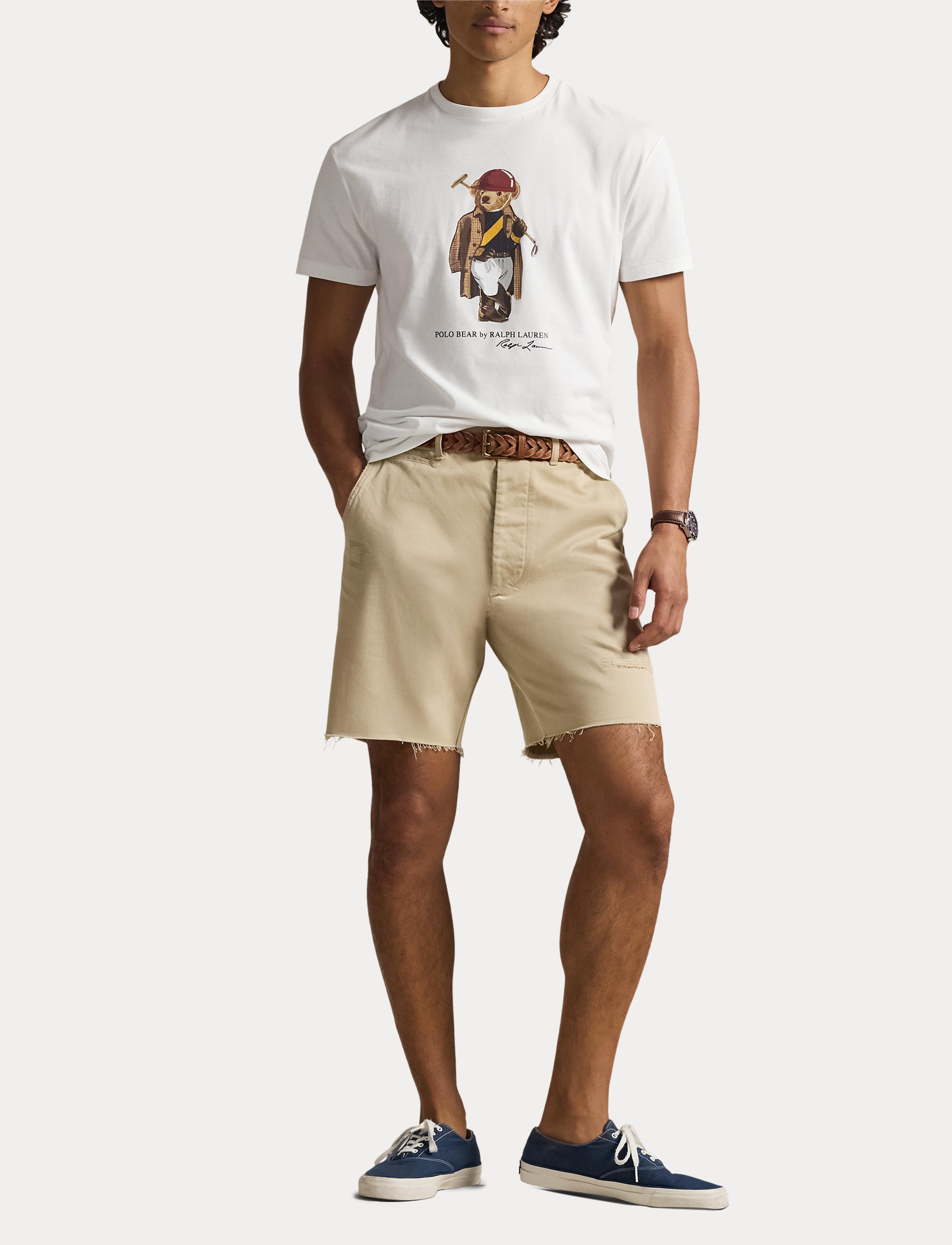 Men's Polo Ralph Lauren Classic Fit Polo Bear Jersey T-Shirt Society Bear