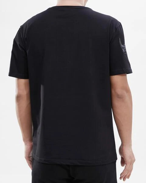 Men's Pro Standard Chicago Bulls Logo Shirt Triple Black