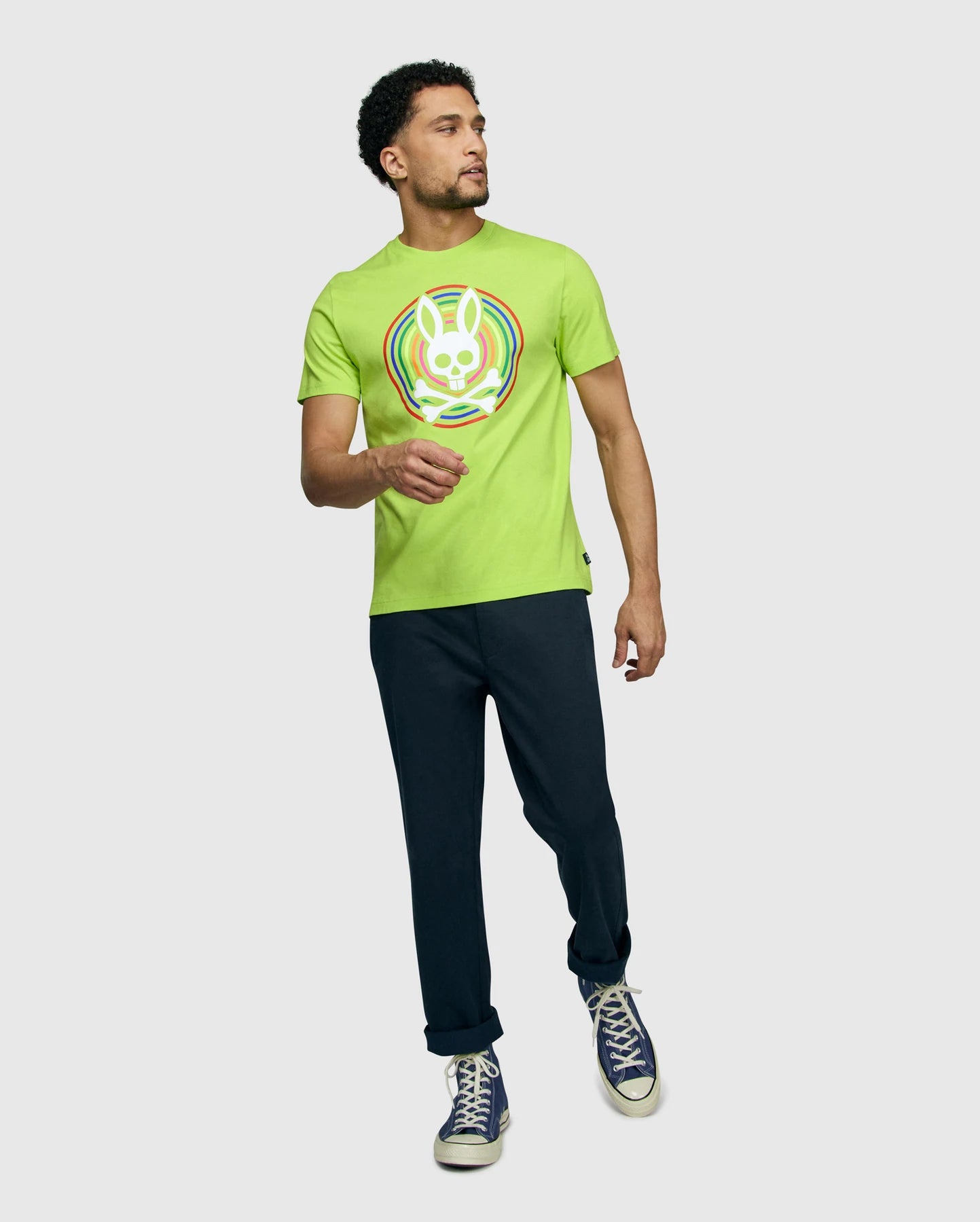 Men's Psycho Bunny Andrew Tee Acid Lime