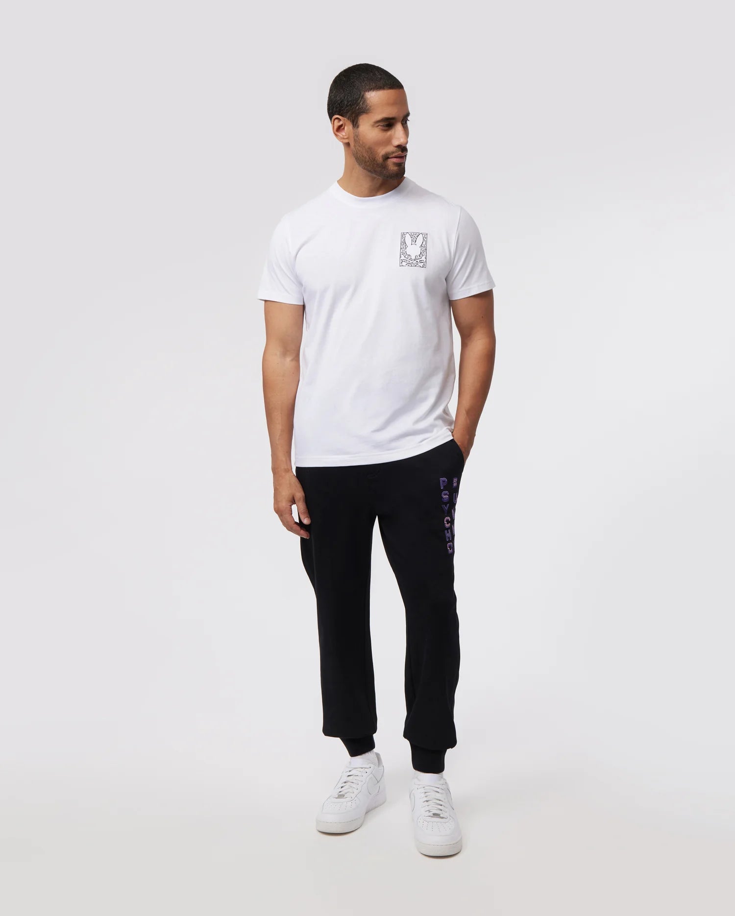 Men's Psycho Bunny Pisani Graphic Tee White