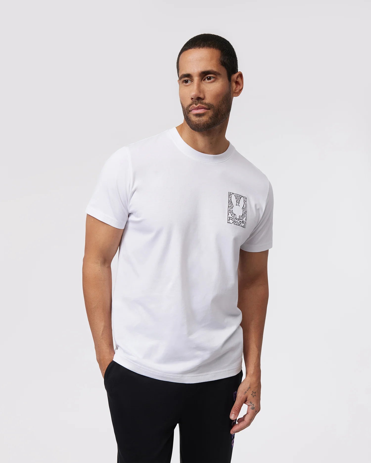 Men's Psycho Bunny Pisani Graphic Tee White