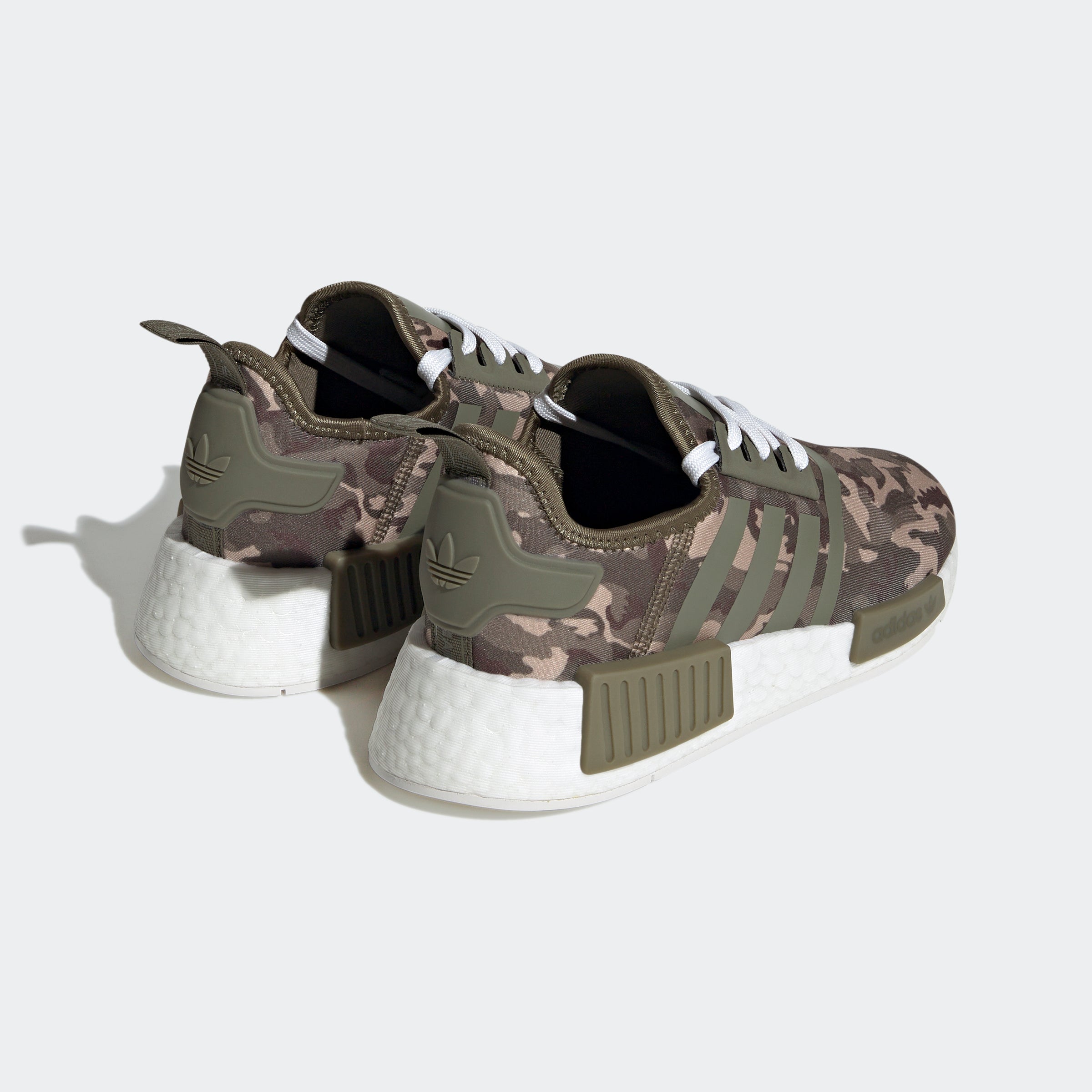 Big Kids adidas Originals NMD_R1 Shoes Olive Strata