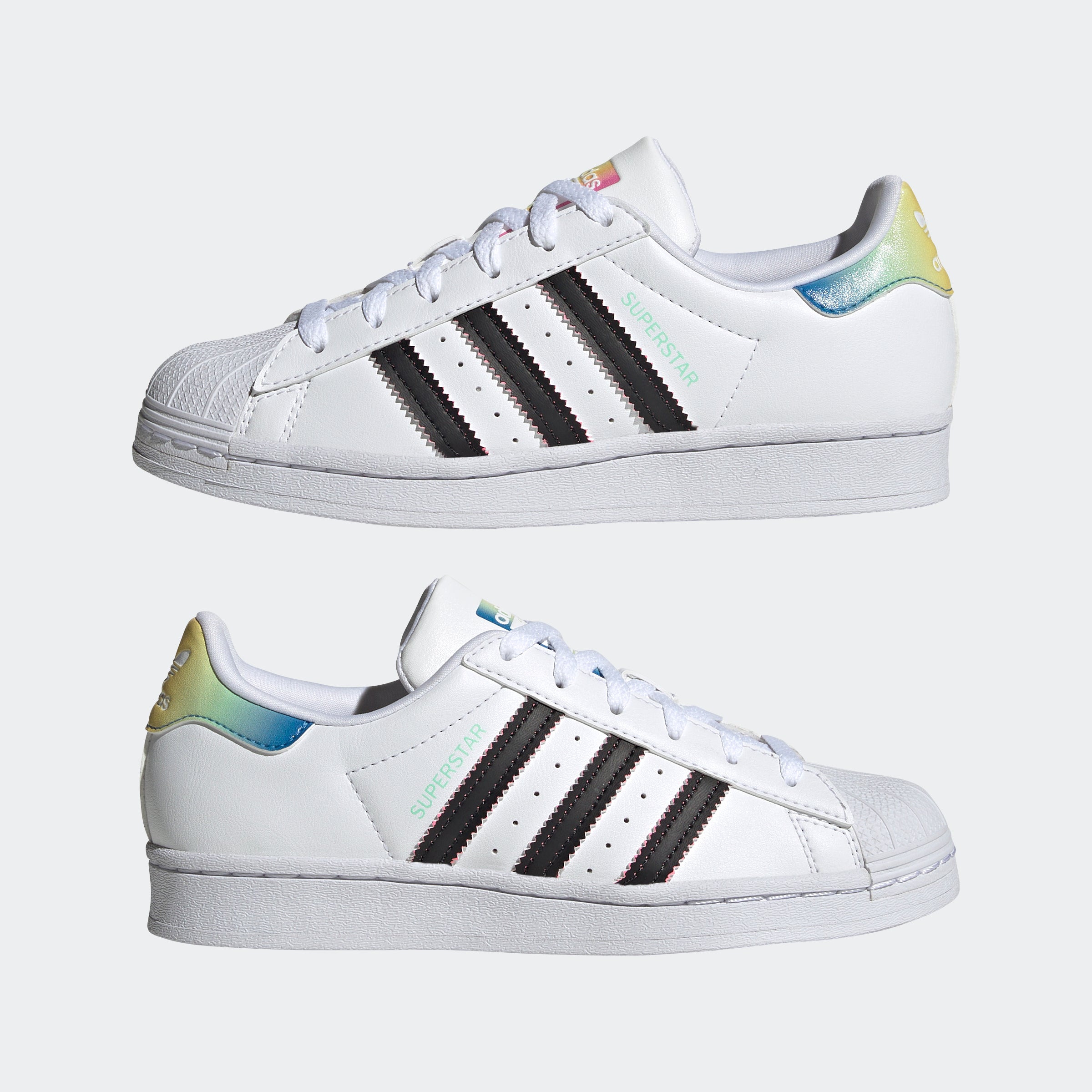 Big Kids adidas Originals Superstar Shoes White