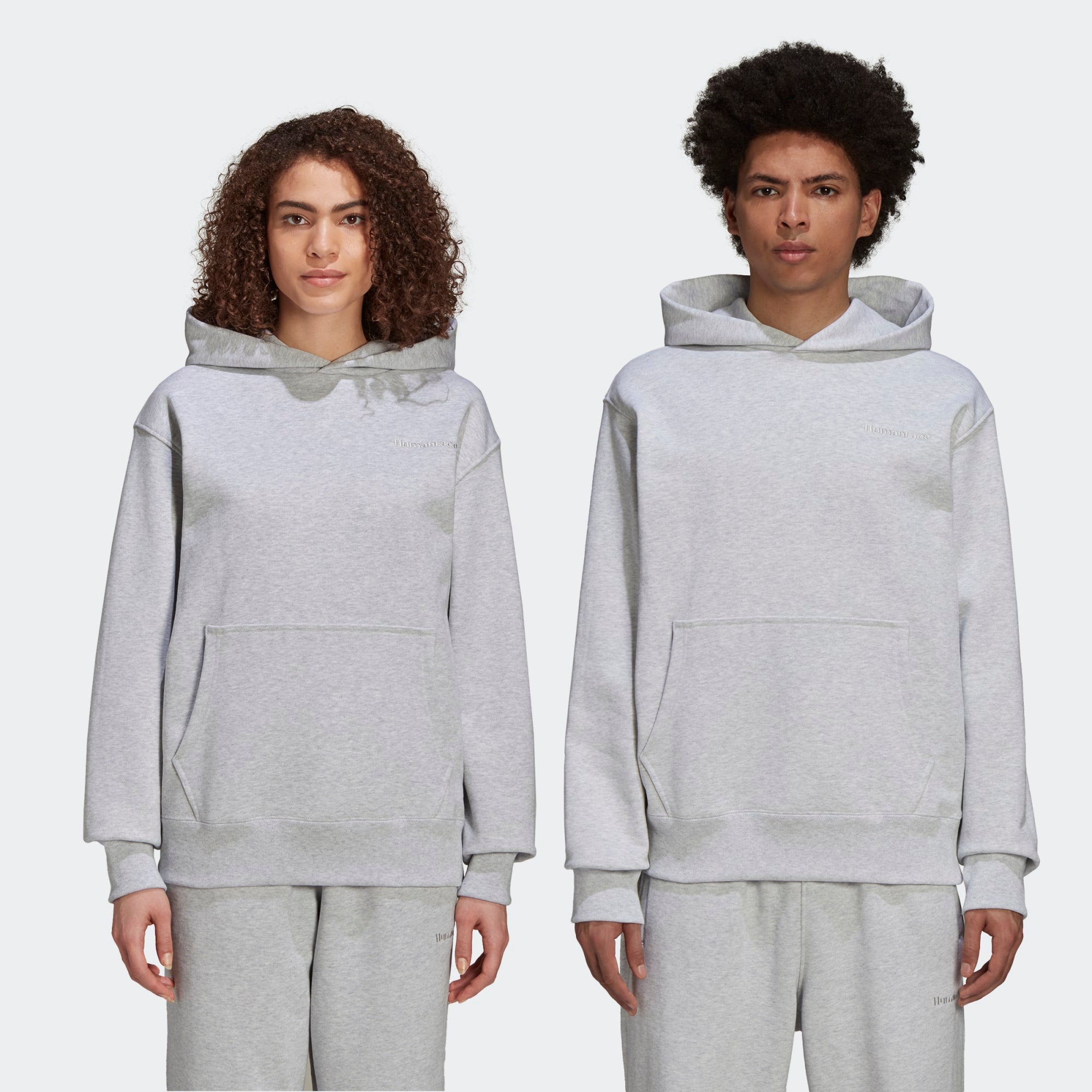 Unisex adidas Originals Pharrell Williams Basics Hoodie Grey