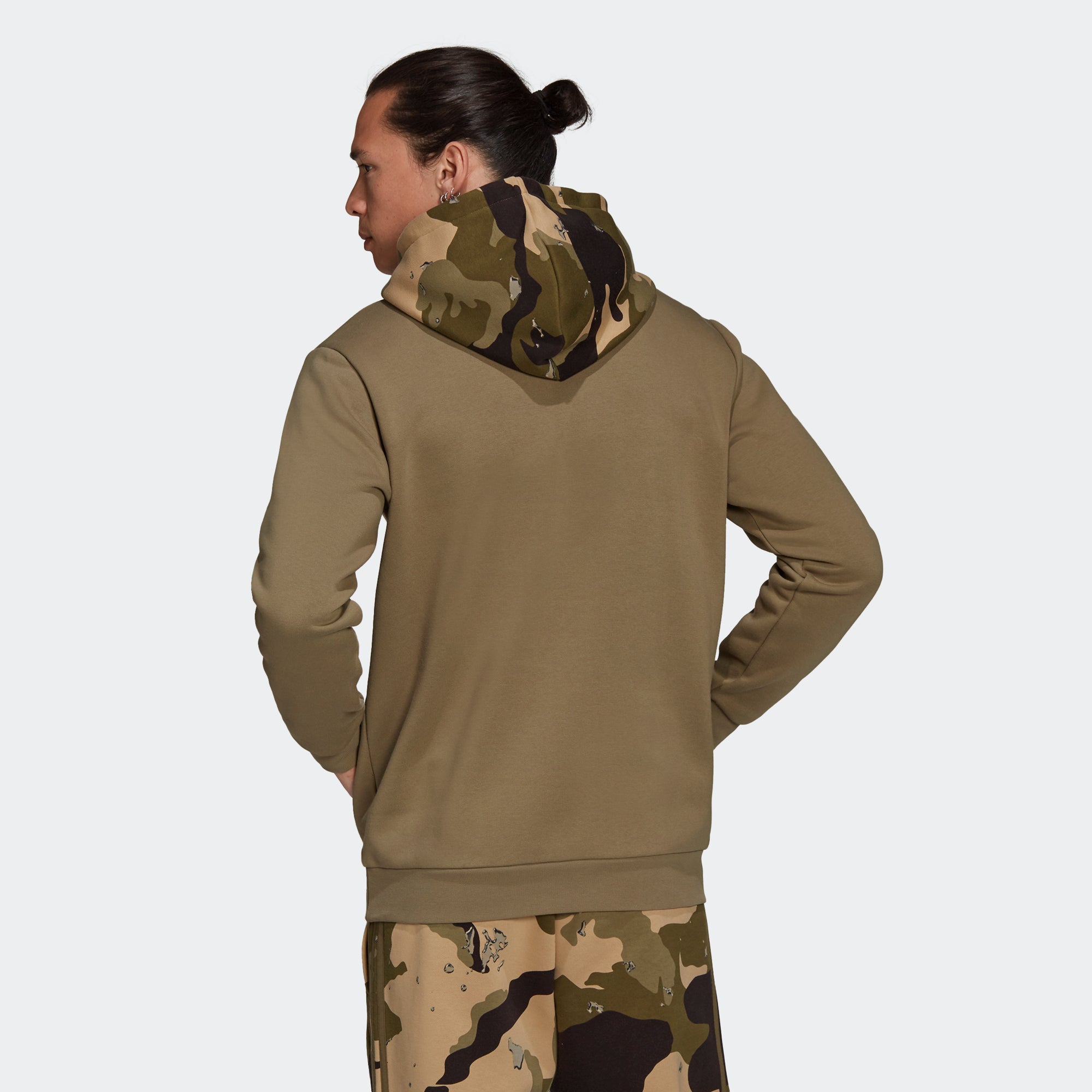 Men’s adidas Originals Camo Graphic Hoodie Orbit Green