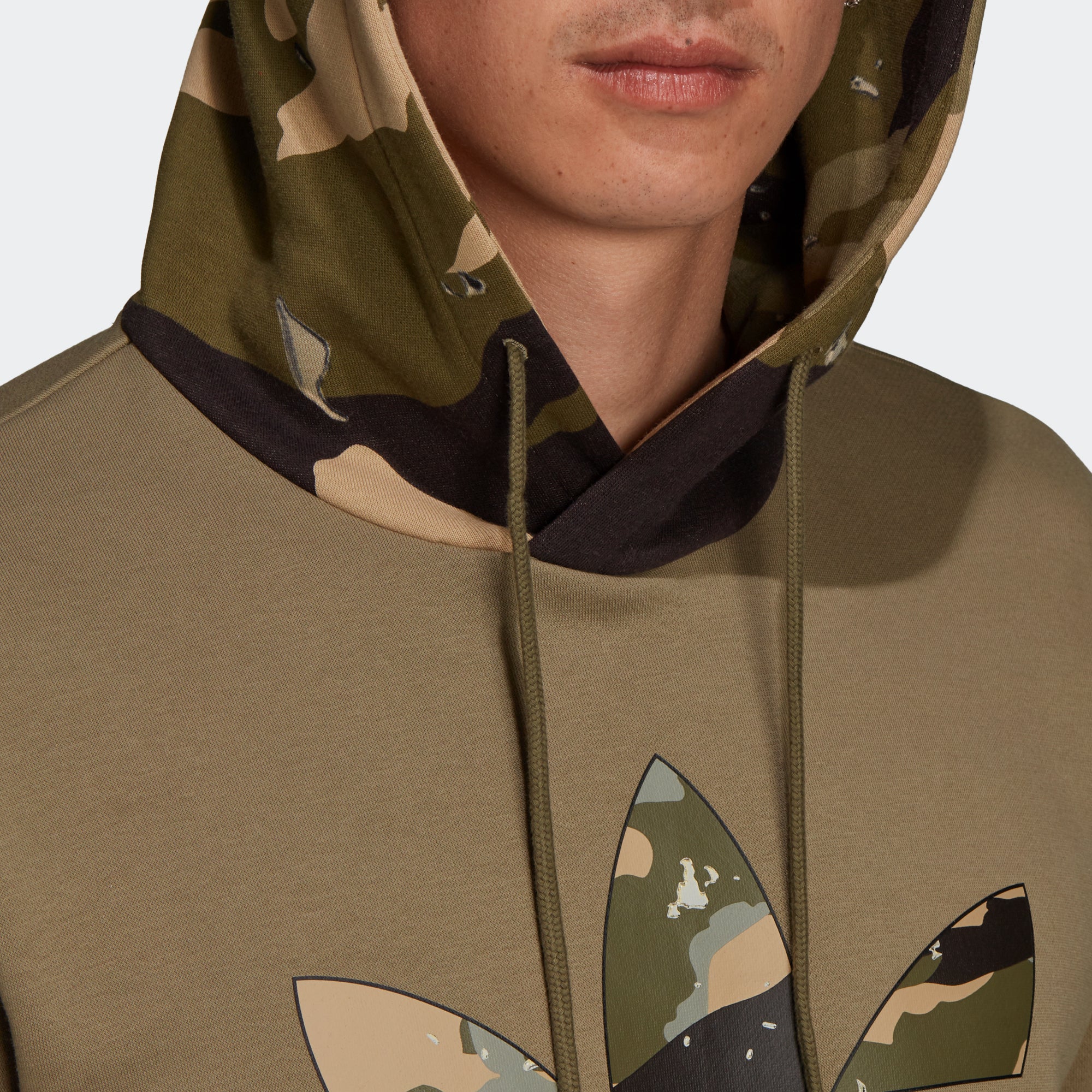 Men’s adidas Originals Camo Graphic Hoodie Orbit Green