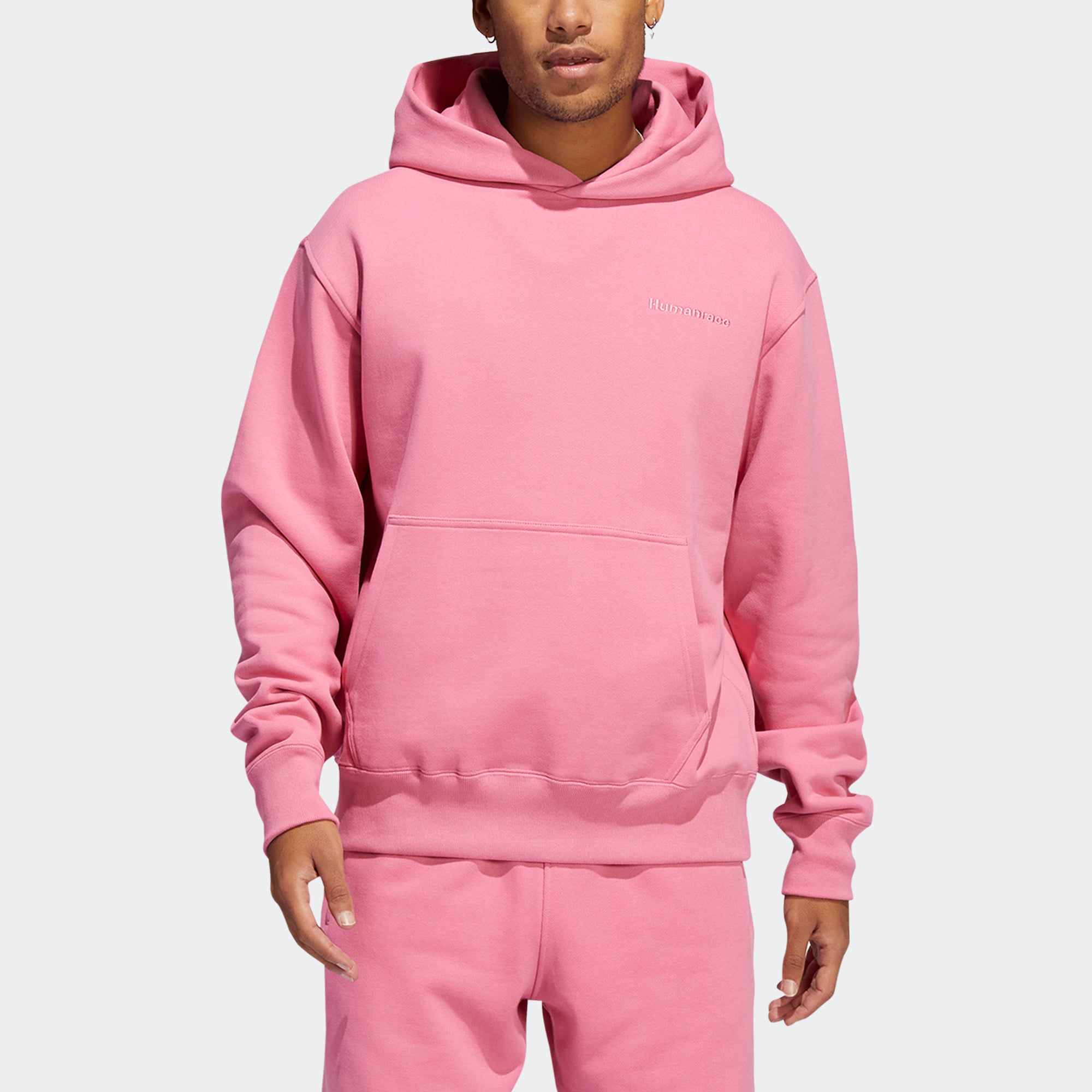 Unisex adidas Originals Pharrell Williams Basics Hoodie Rose Tone