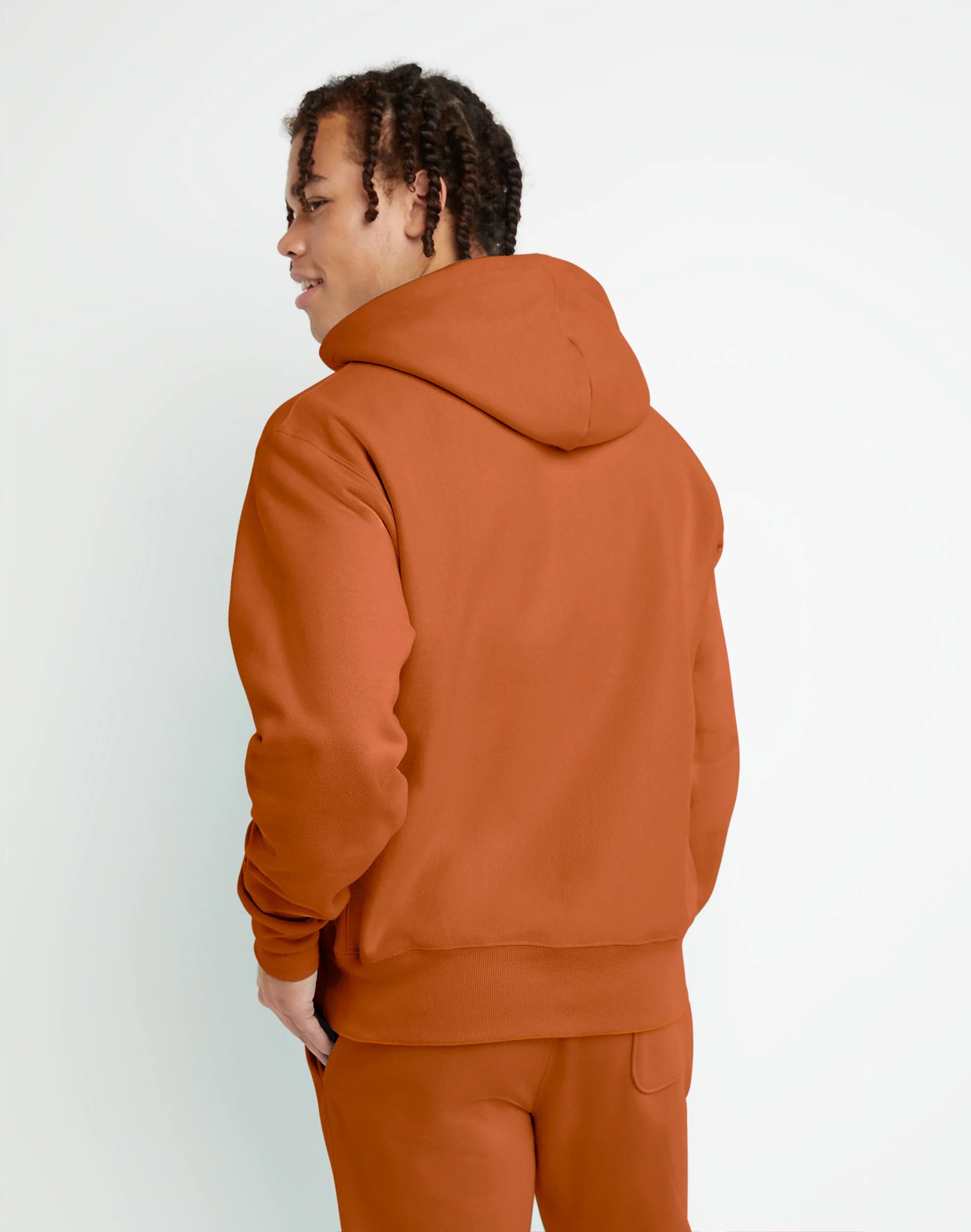 Men's Champion Life Reverse Weave Hoodie Orange