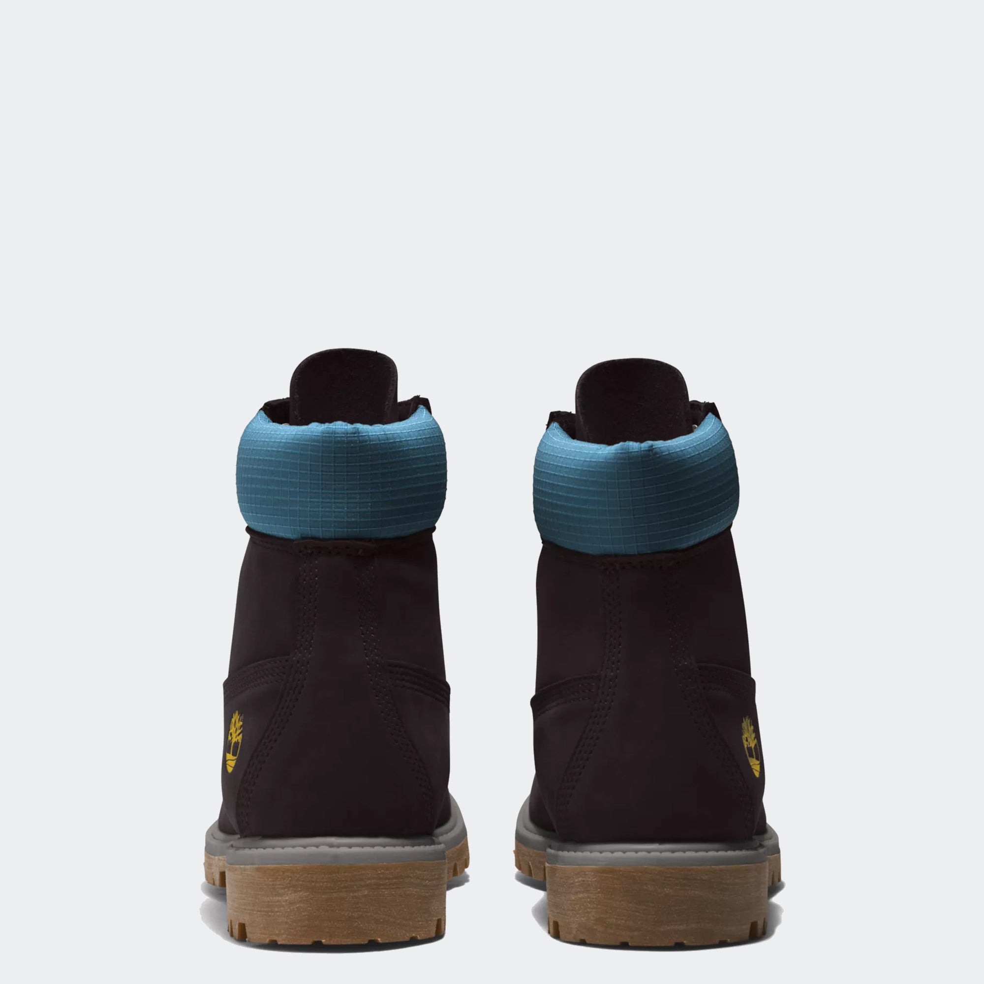 Men's Timberland Premium 6-Inch Waterproof Boots Black Nubuck Blue