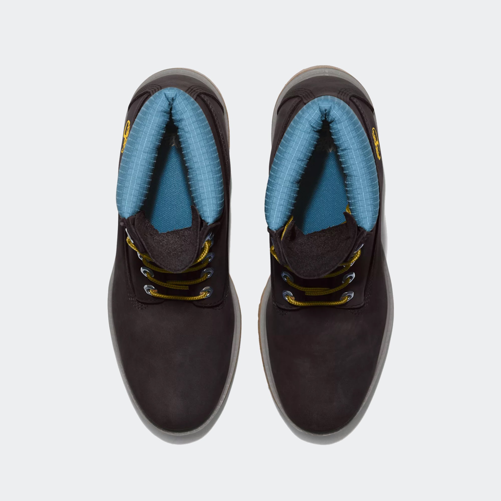 Men's Timberland Premium 6-Inch Waterproof Boots Black Nubuck Blue