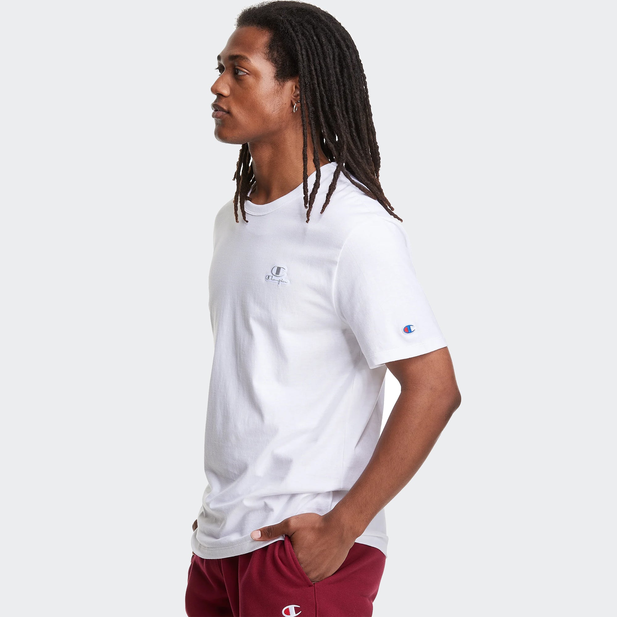 Men's Champion Lightweight Tee White