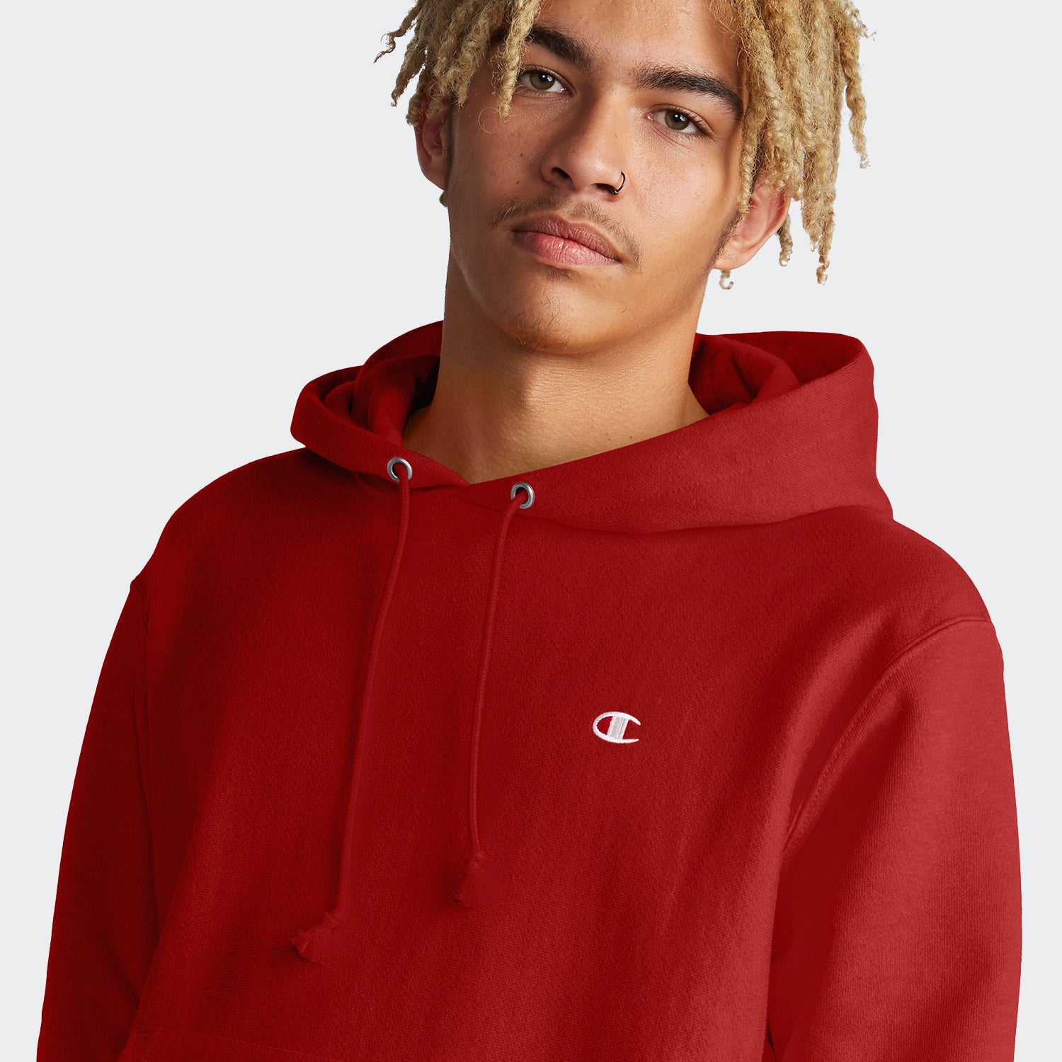 Men's Champion Life Reverse Weave Hoodie Team Red Scarlet