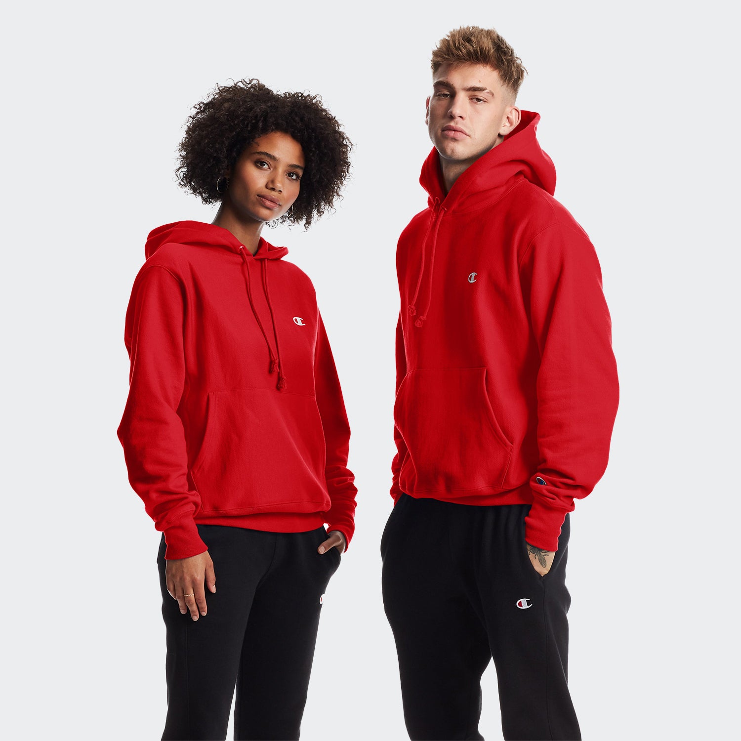 Men's Champion Life Reverse Weave Hoodie Team Red Scarlet