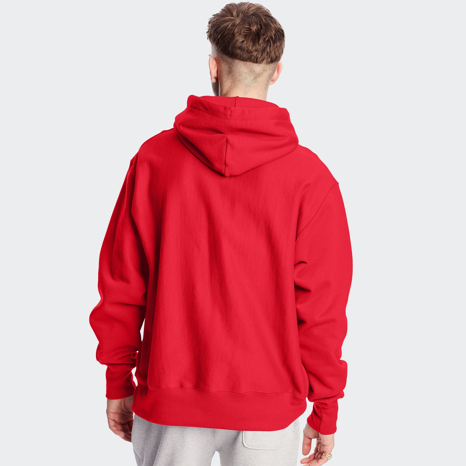 Men's Champion Life Reverse Weave Hoodie Team Red Scarlet