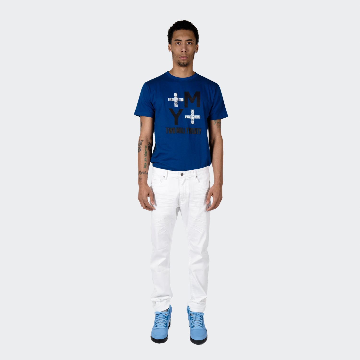 Men's TWO MILL TWENTY "Howard" Essential Clean Jeans White