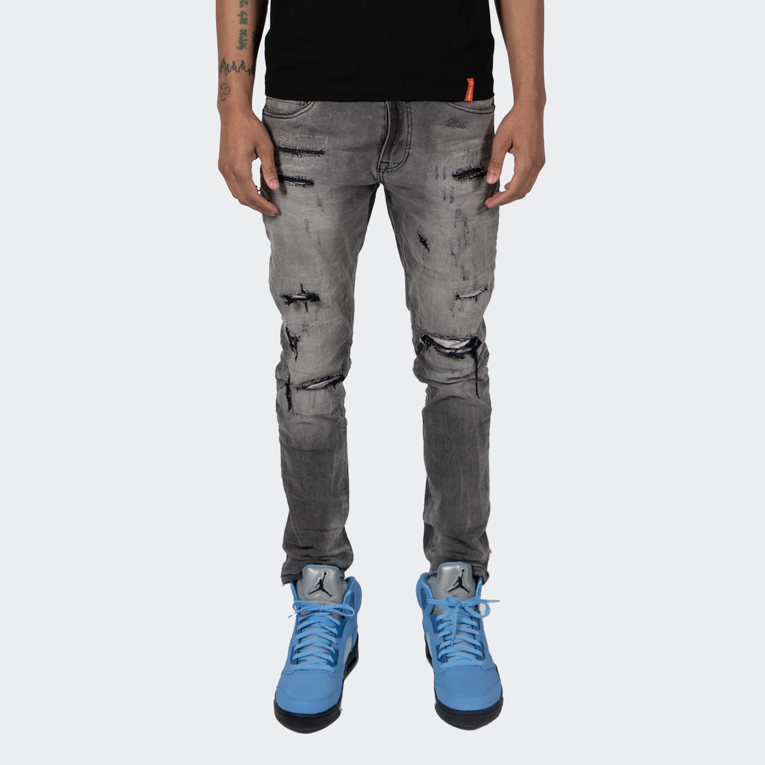 Men's TWO MILL TWENTY "Howard" Essential Clean Jean Light Grey