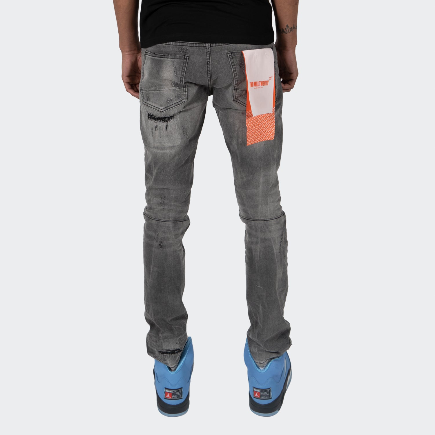 Men's TWO MILL TWENTY "Howard" Essential Clean Jean Light Grey