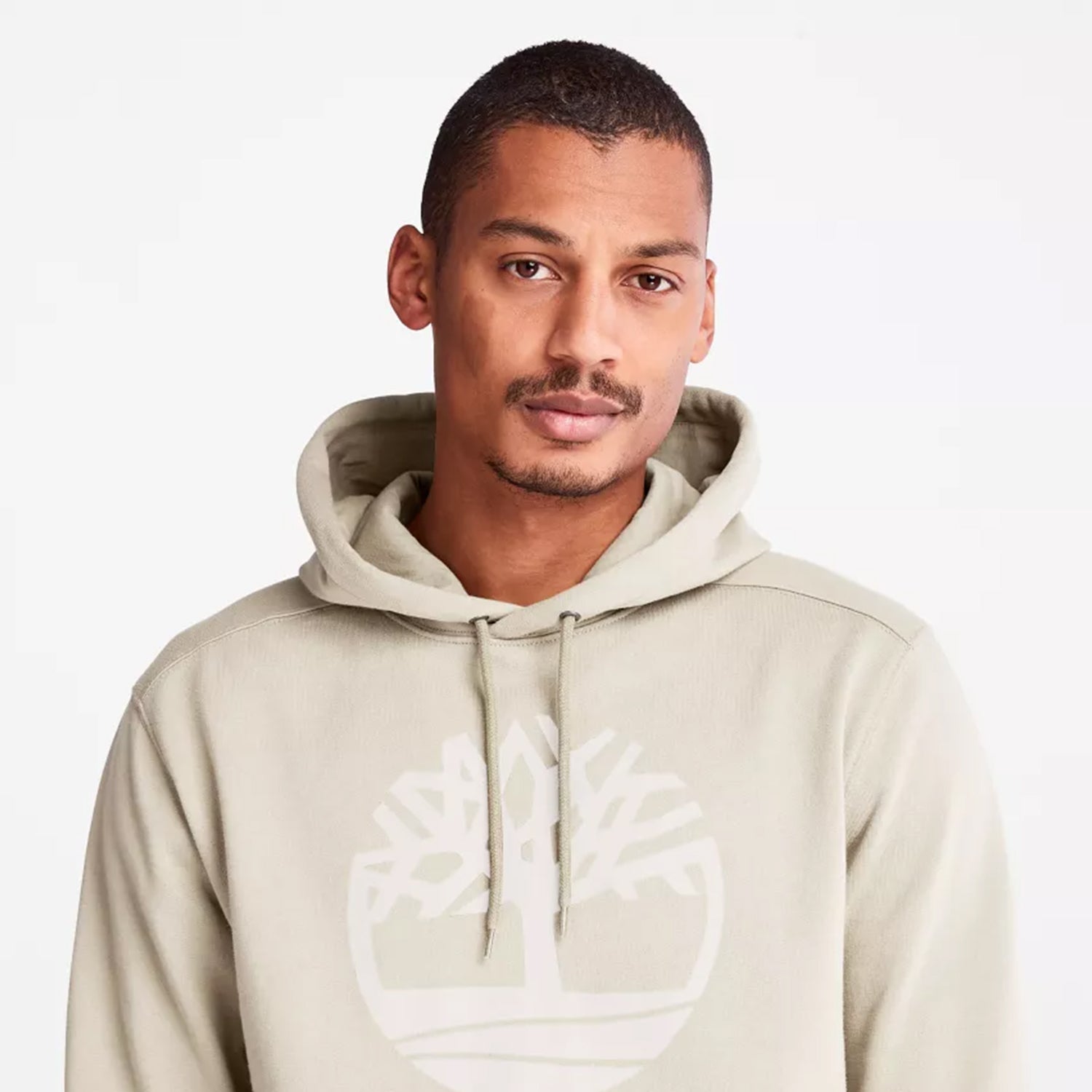 Men's Timberland Tree Logo Hoodie Taupe