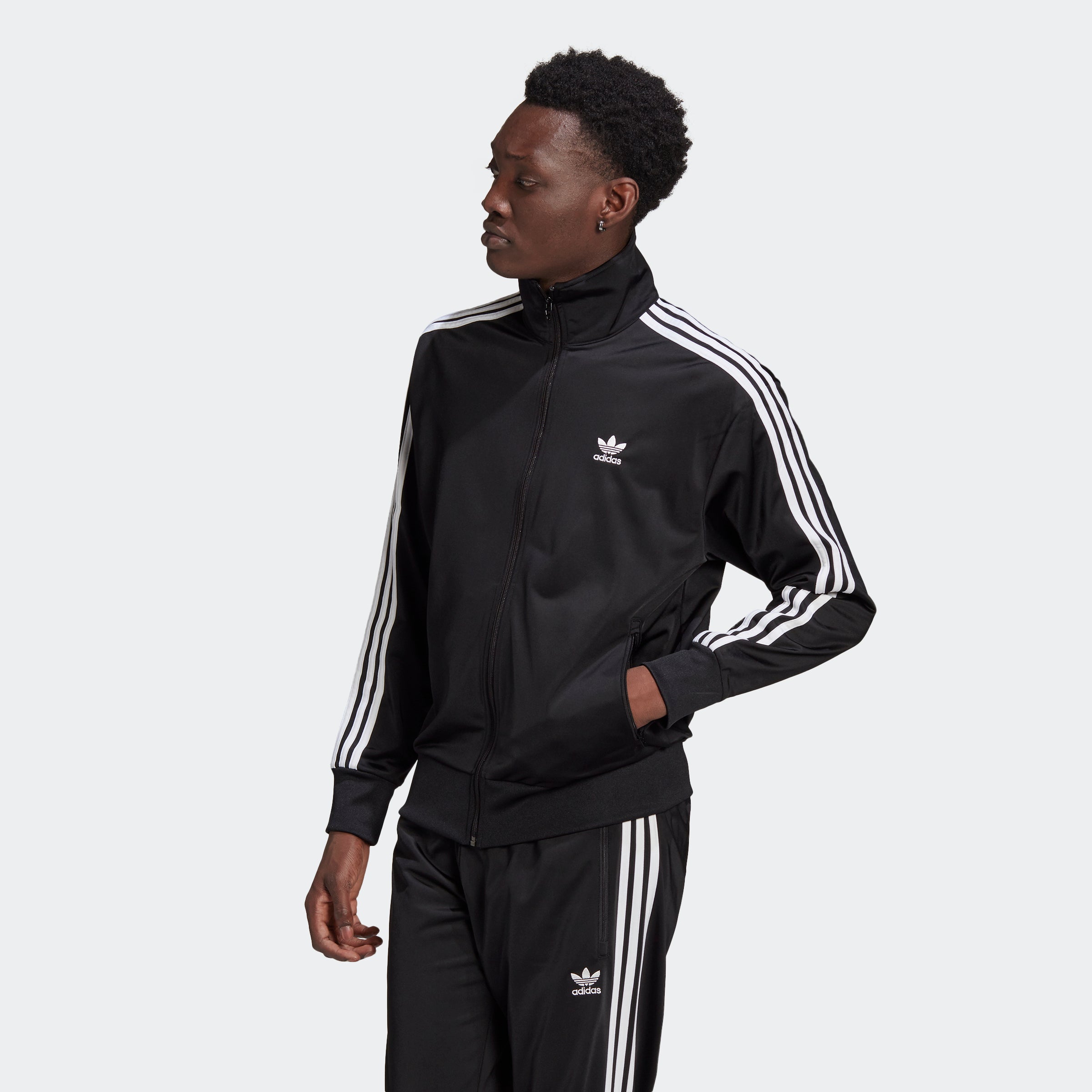 Men's adidas Originals Adicolor Classics Firebird Track Jacket Black