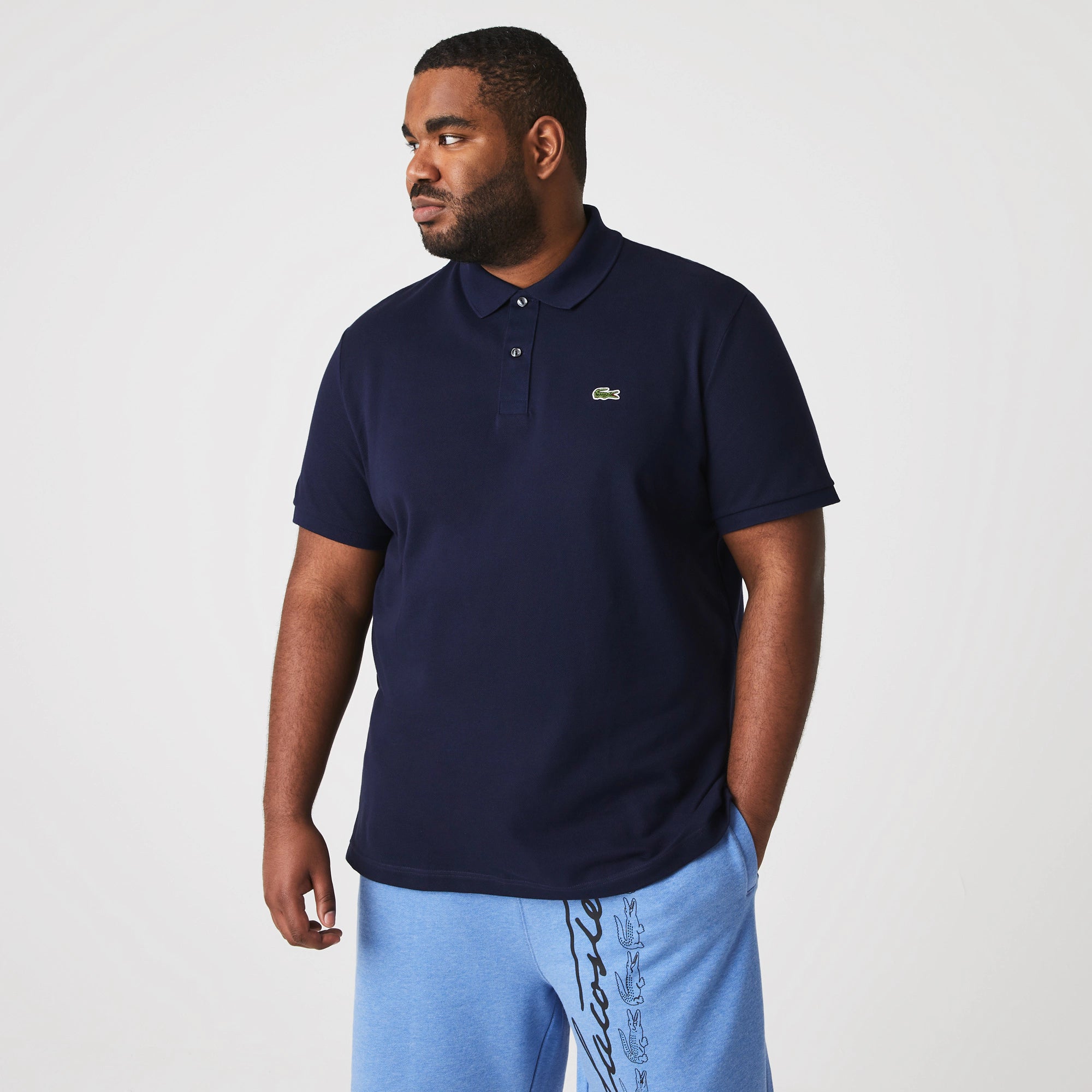 Men's Lacoste Slim Fit Petit Piqué Polo Navy