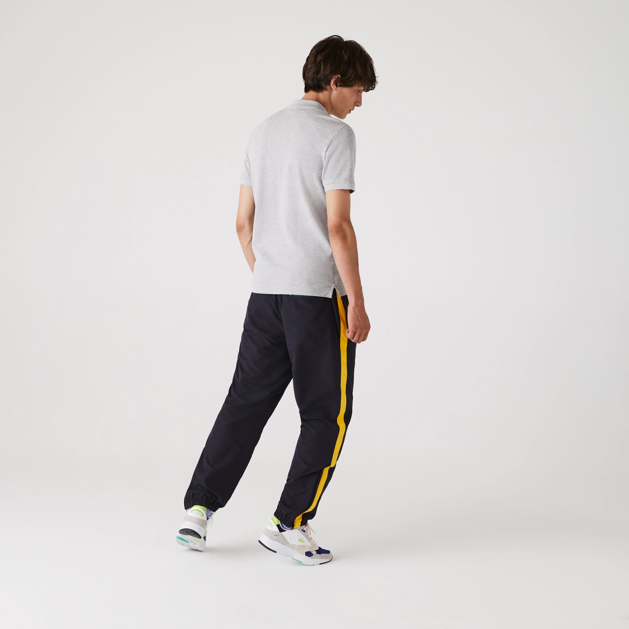 Men's Lacoste Slim Fit Petit Piqué Polo Grey