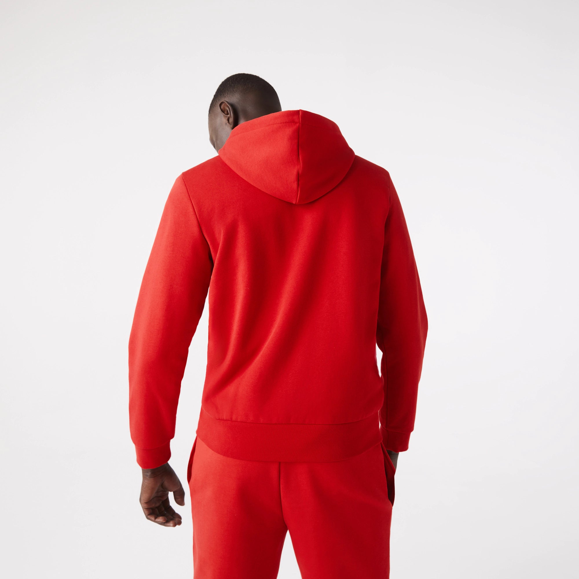 Men's Lacoste Kangaroo Pocket Fleece Sweatshirt Red