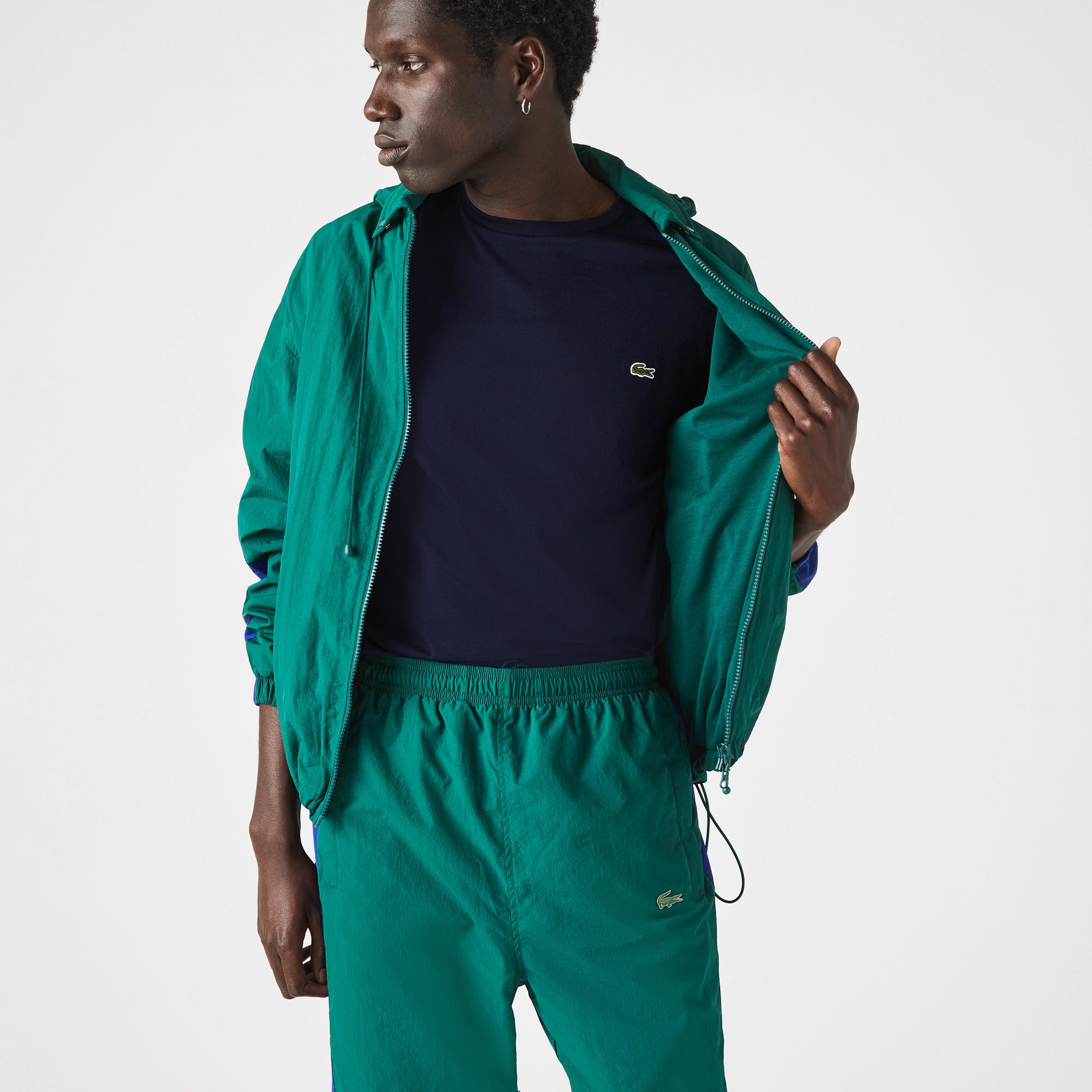 Men's Lacoste Crew Neck Pima Cotton Jersey T-Shirt Navy