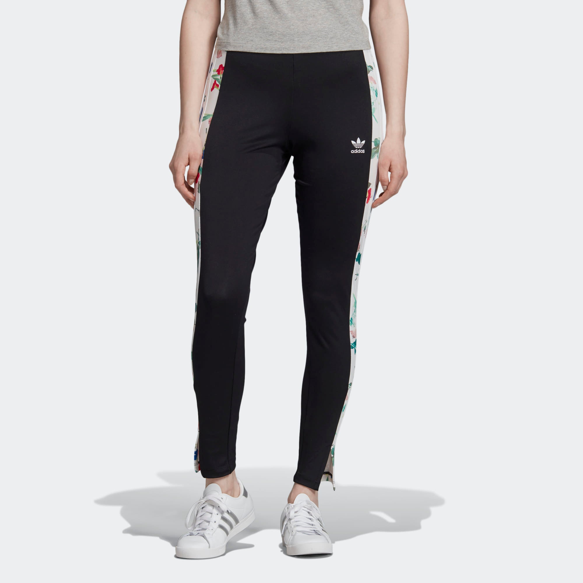 Women's adidas Originals Black Floral Print Leggings